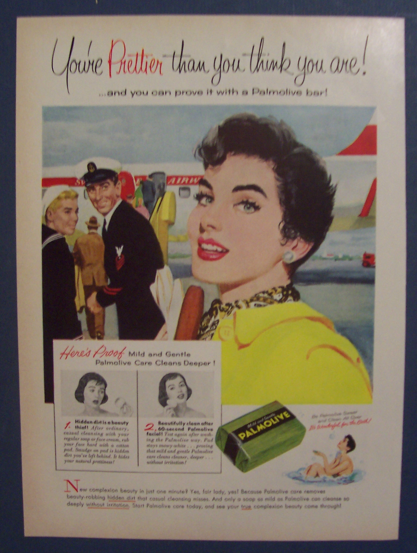 Vintage Ad: 1956 Palmolive Soap