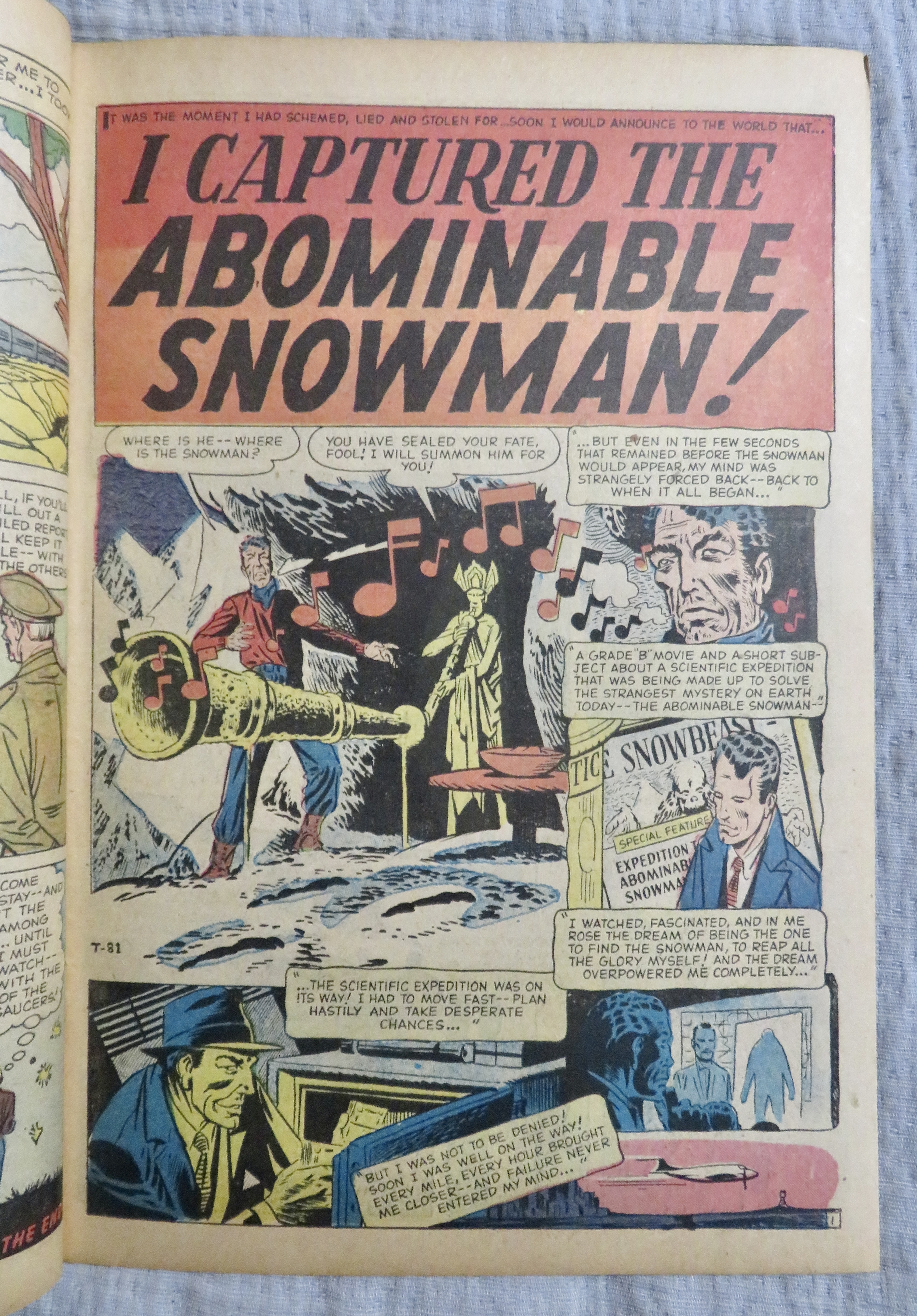 Strange Worlds Comic December 1958 Flying Saucers