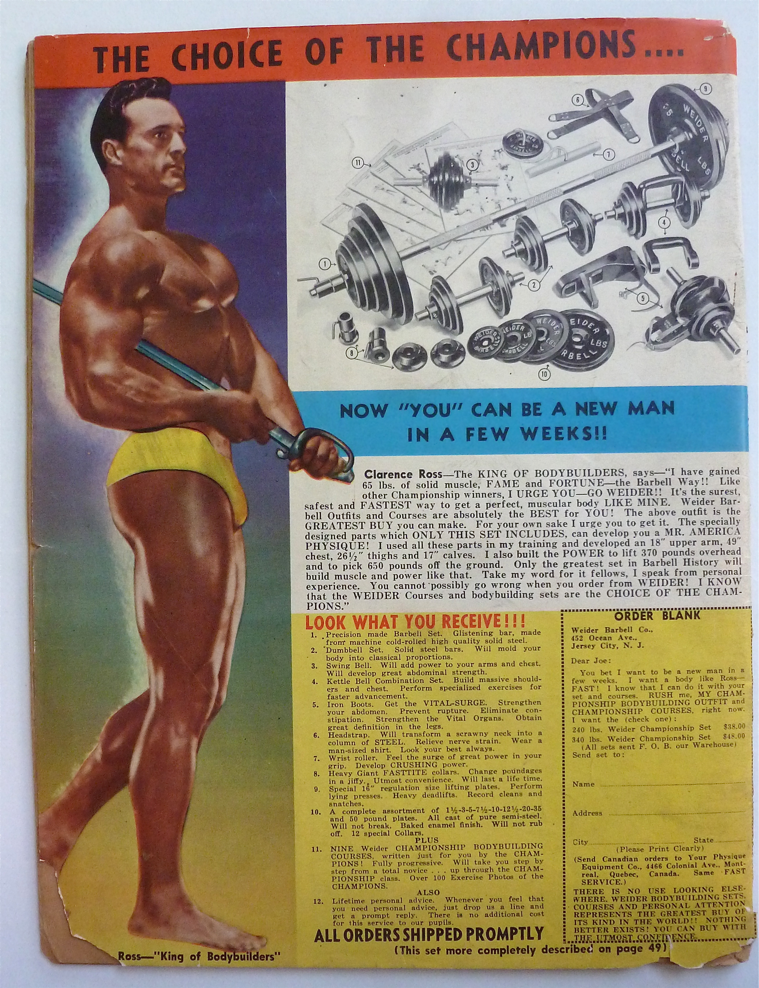 Muscle Power Magazine February 1950 Ed Theriault