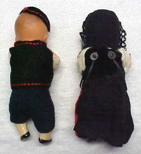 Bisque Dolls Miniature Ethnic Clothing Jointe
