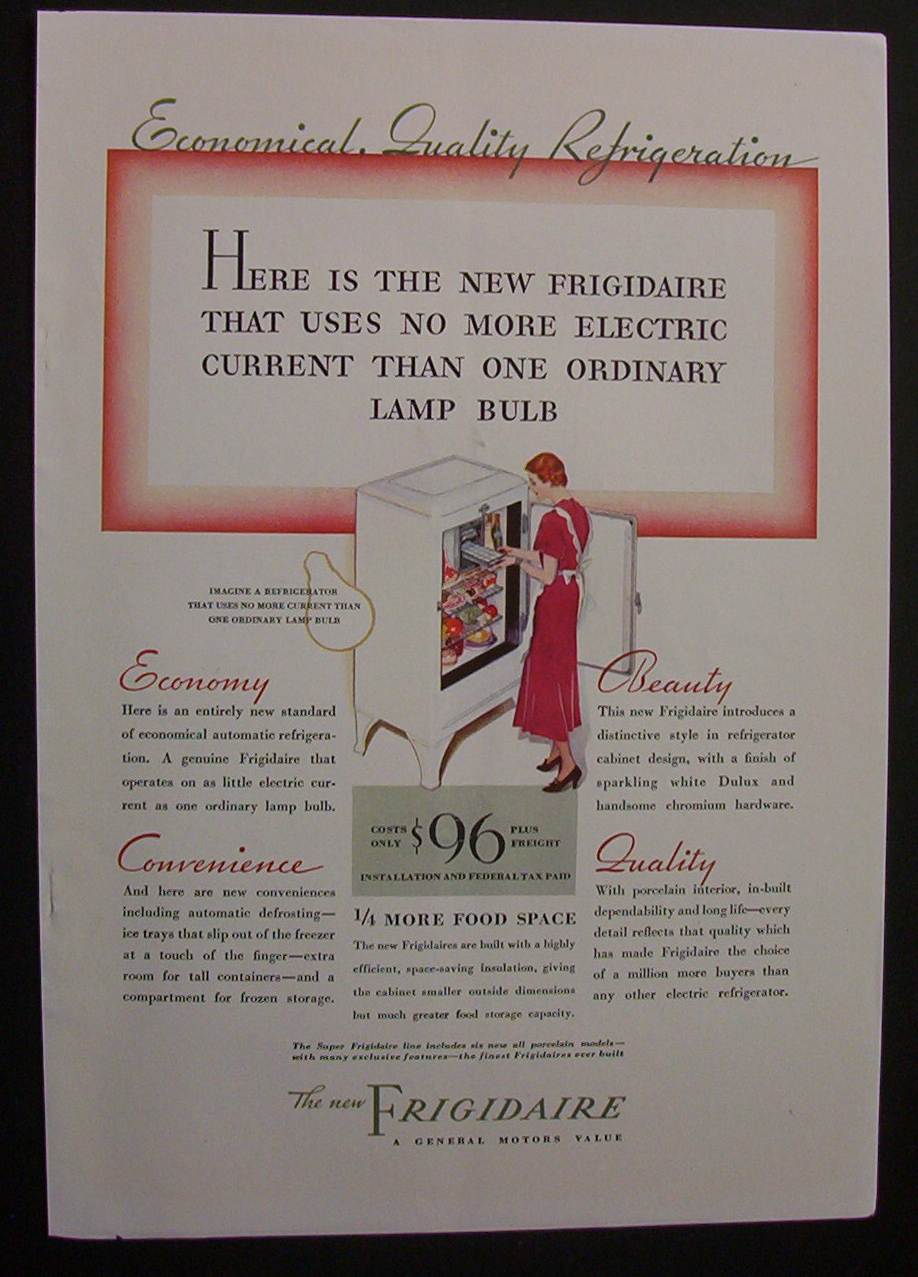 1933  The  New  Frigidaire