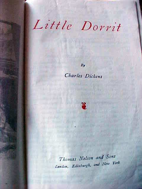 Charles Dickens Little Dorrit Leather 1900's