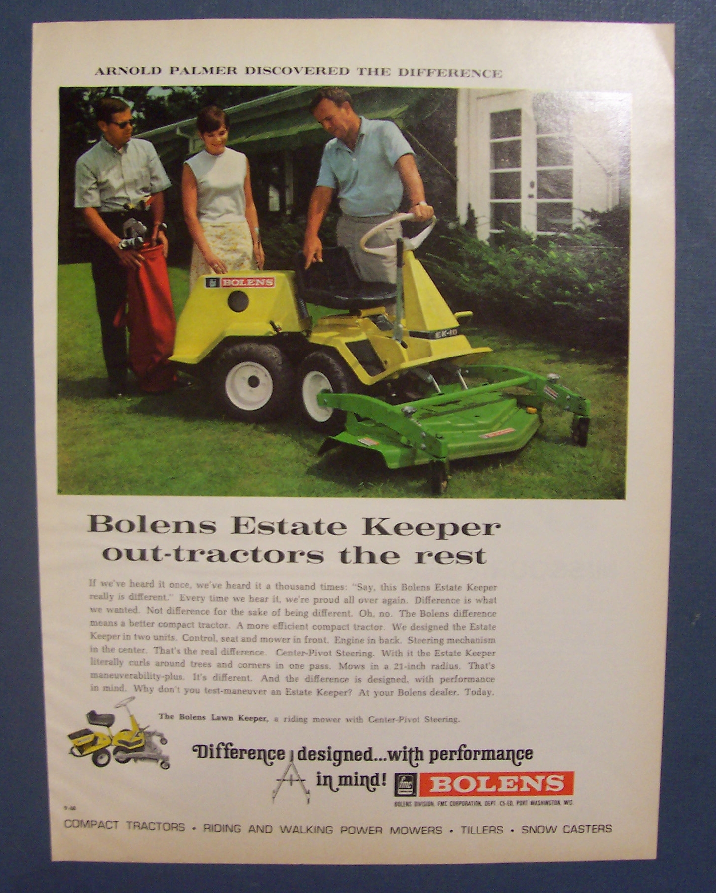 1968 Bolens Estate Keeper with Arnold Palmer
