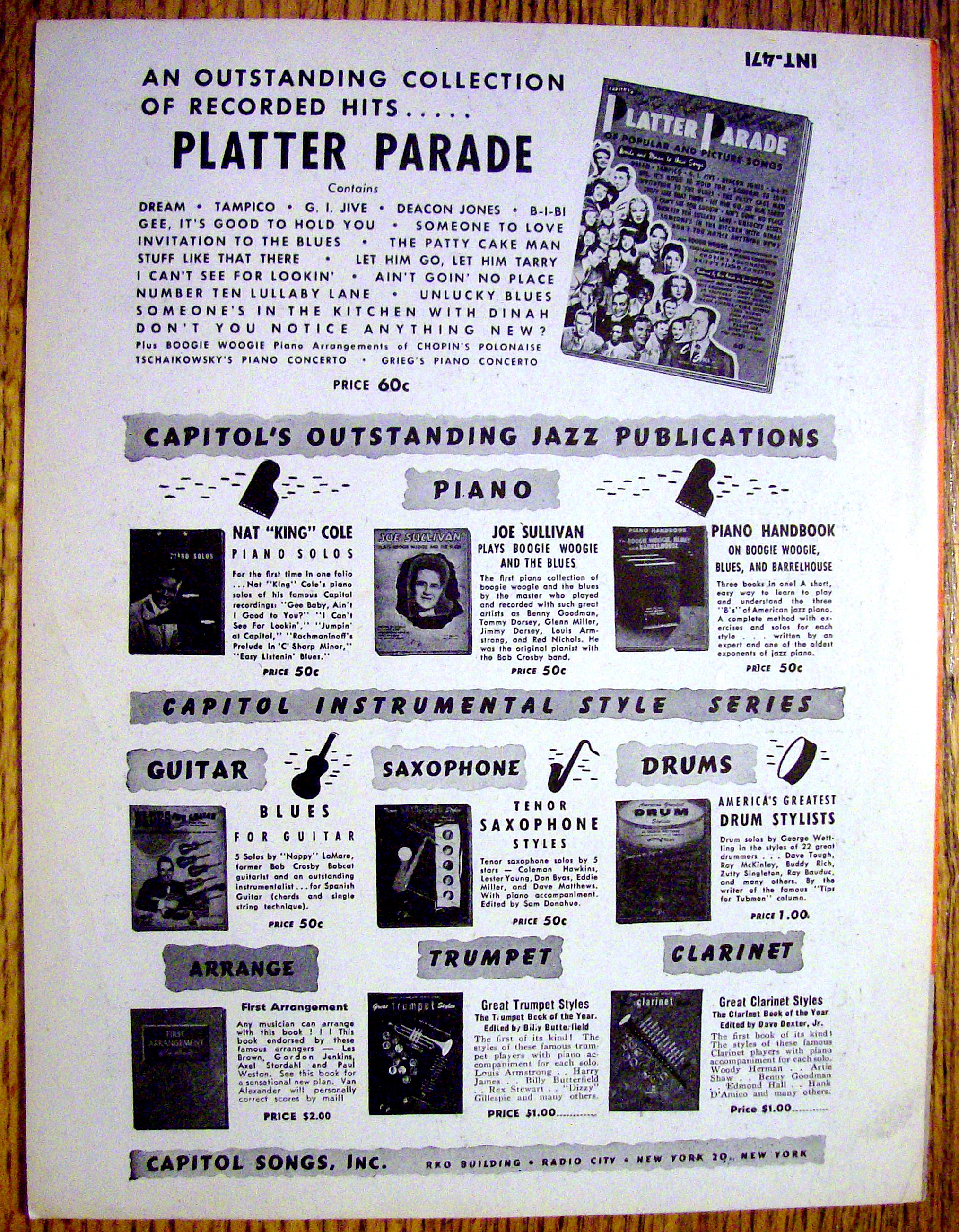 Sheet Music For 1946 Shoo-Fly Pie & Apple Pan Dowdy