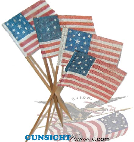 13 STAR Civil War PATTERN  STICK FLAG