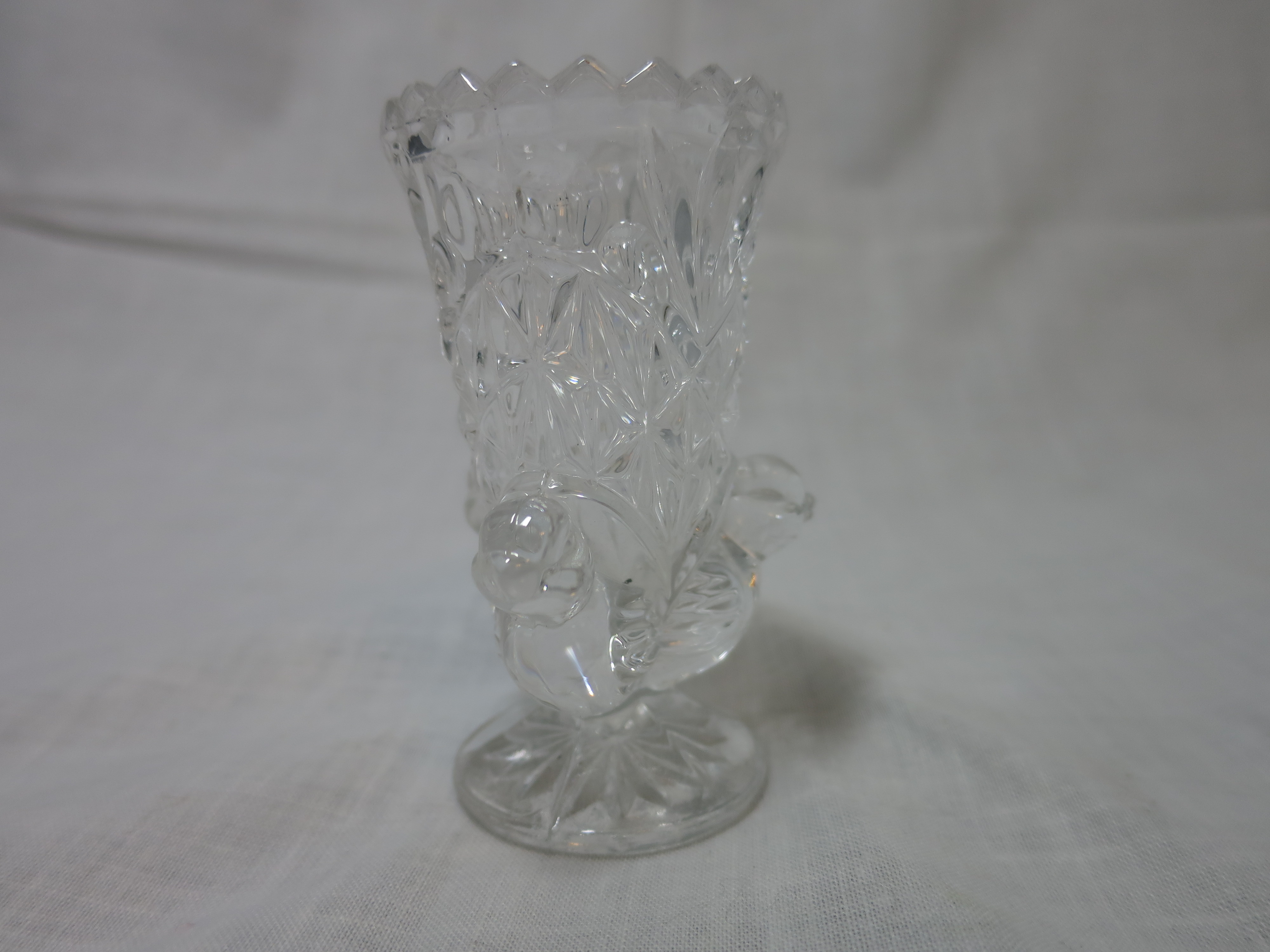 Crystal Toothpick Holder with three birds
