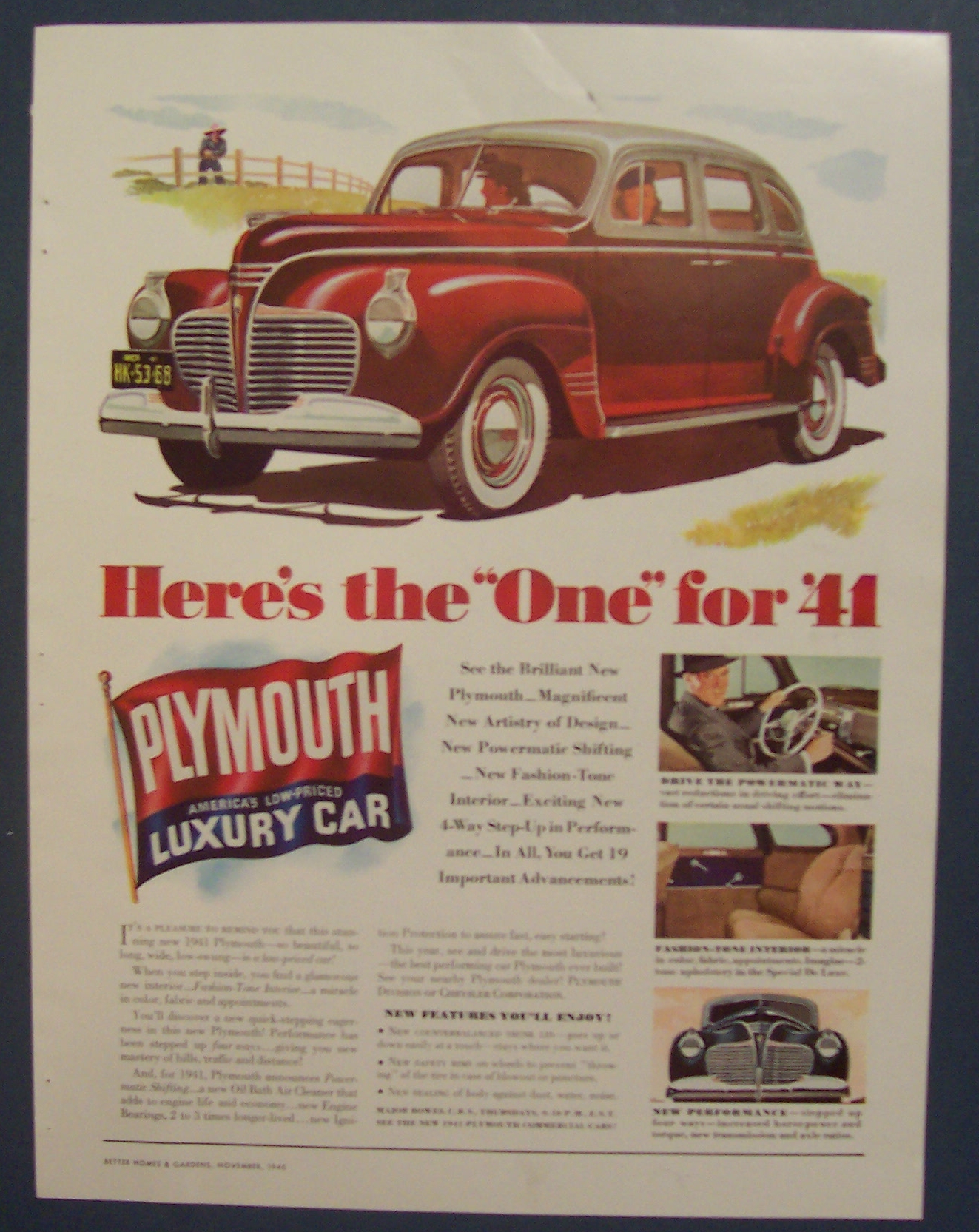 Vintage Ad: 1940  Plymouth