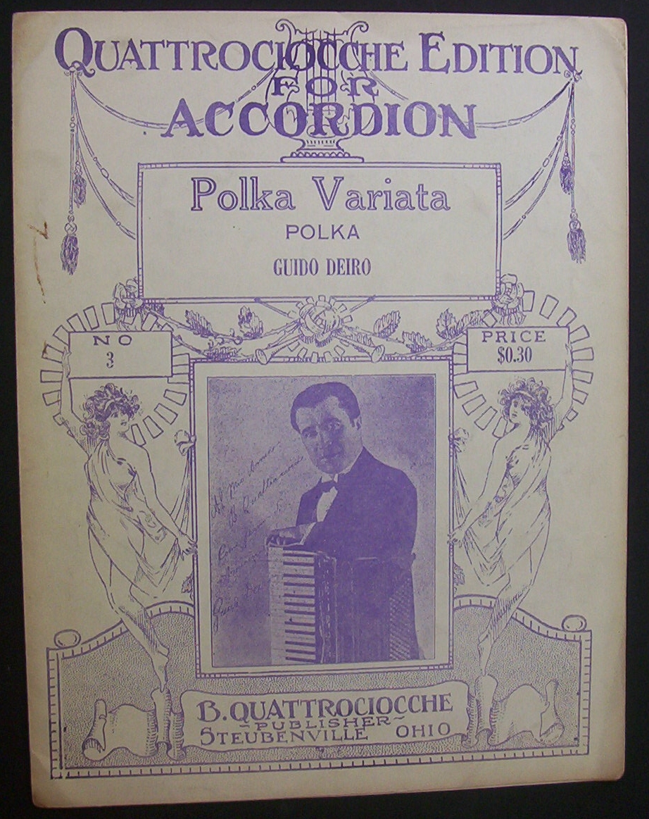 Sheet Music For 1916 Polka Variata Polka
