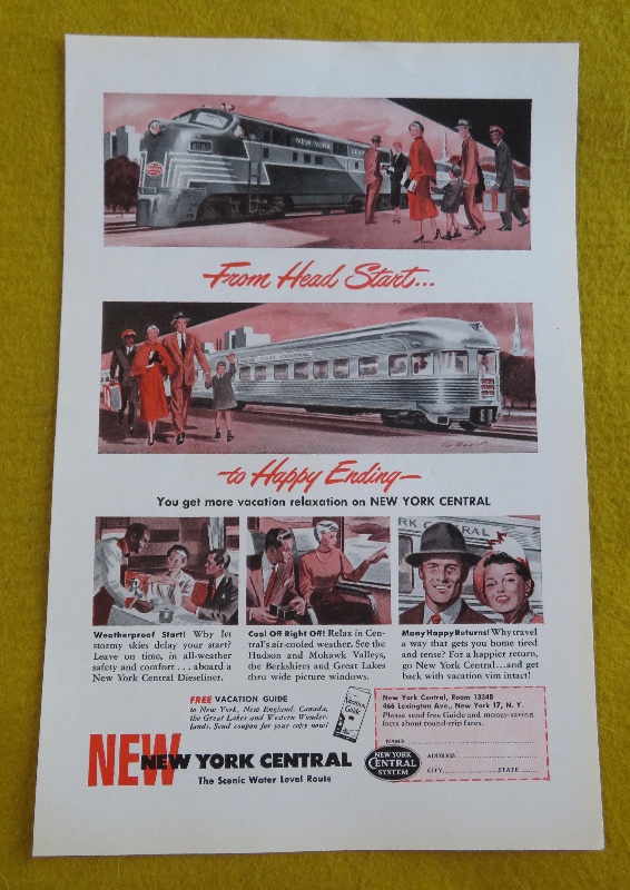 1950 New York Central With From Head Start To Happy Ending