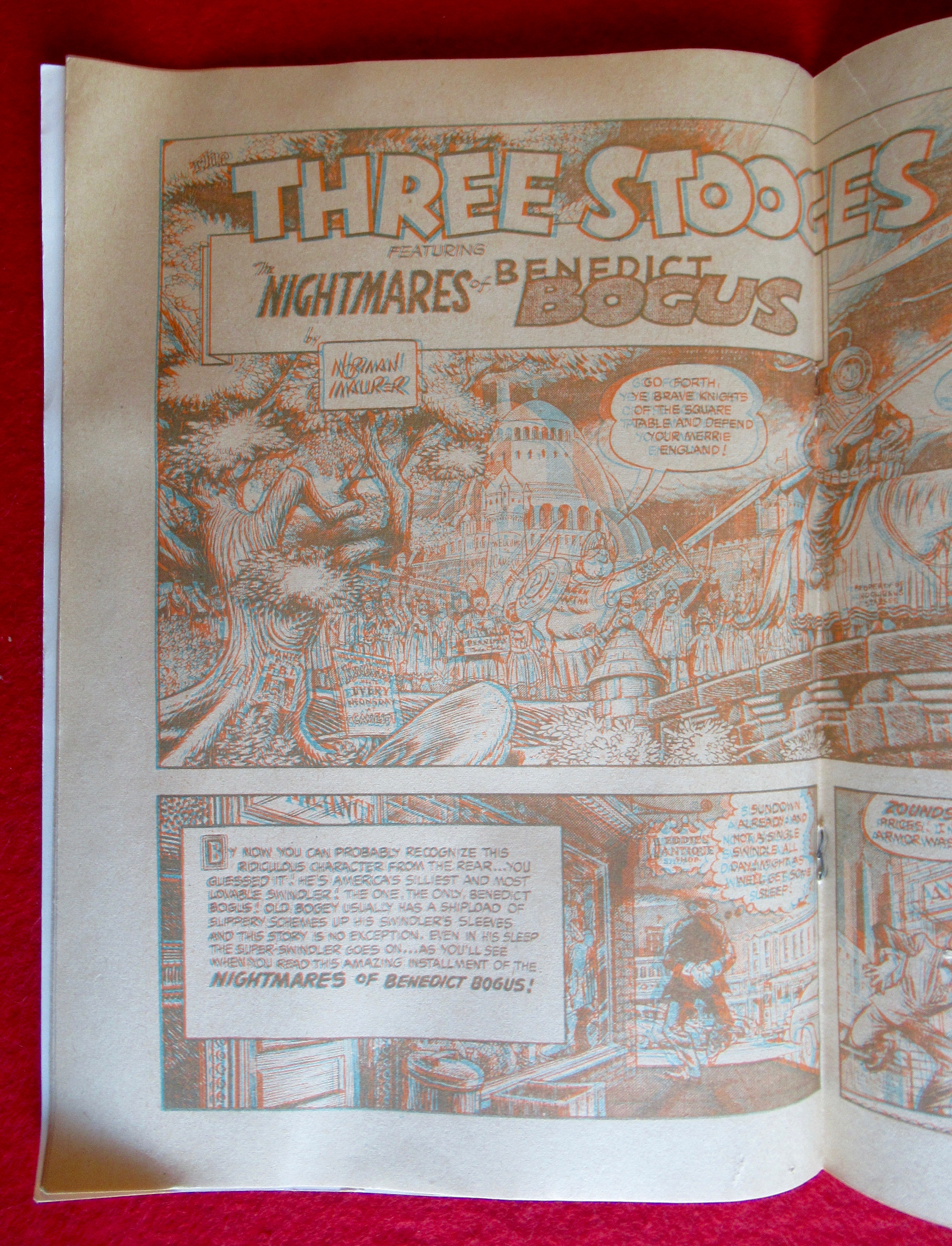 Three Stooges 3D Comics October 1953 Men In Moon