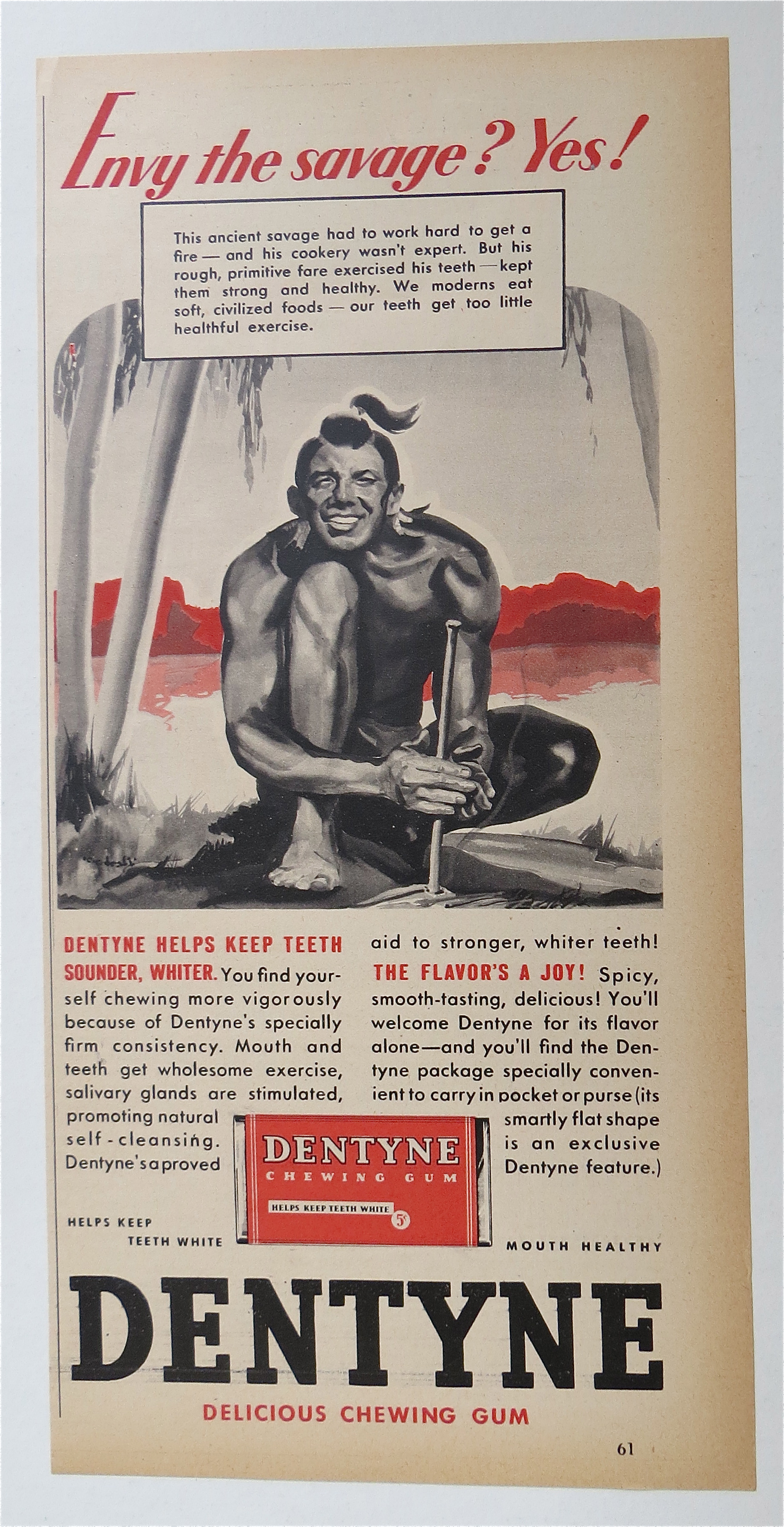 1937 Dentyne Gum with Envy The Savage