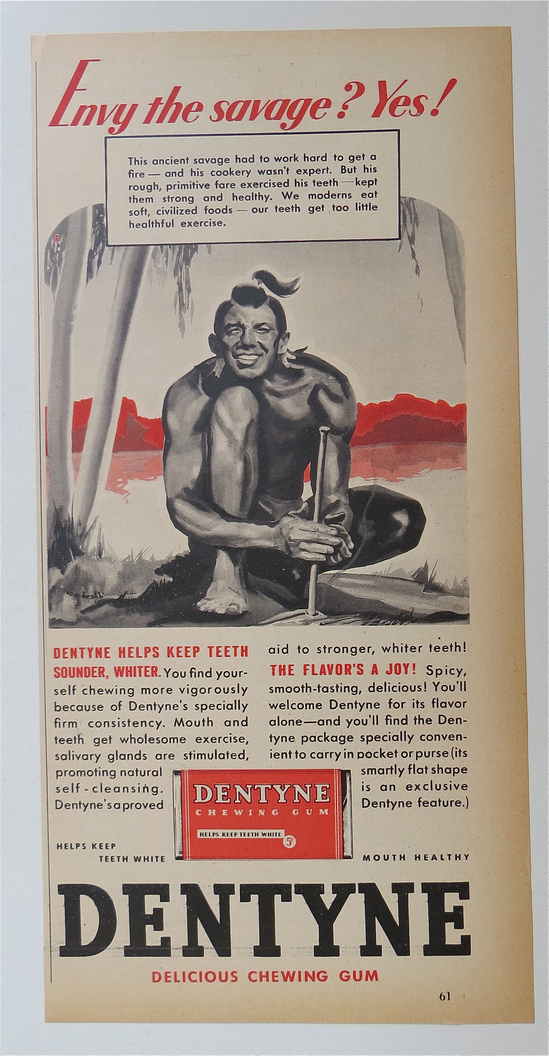 1937 Dentyne Gum with Envy The Savage