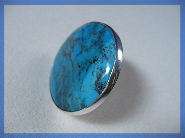 Sterling Silver Sleeping beauty Turquoise Designer Ring
