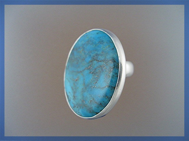 Sterling Silver Sleeping beauty Turquoise Designer Ring