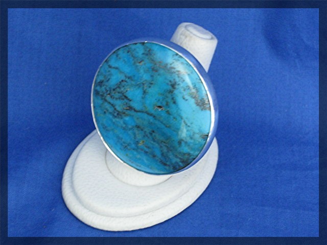 Sterling Silver Sleeping beauty Turquoise Designer Ring