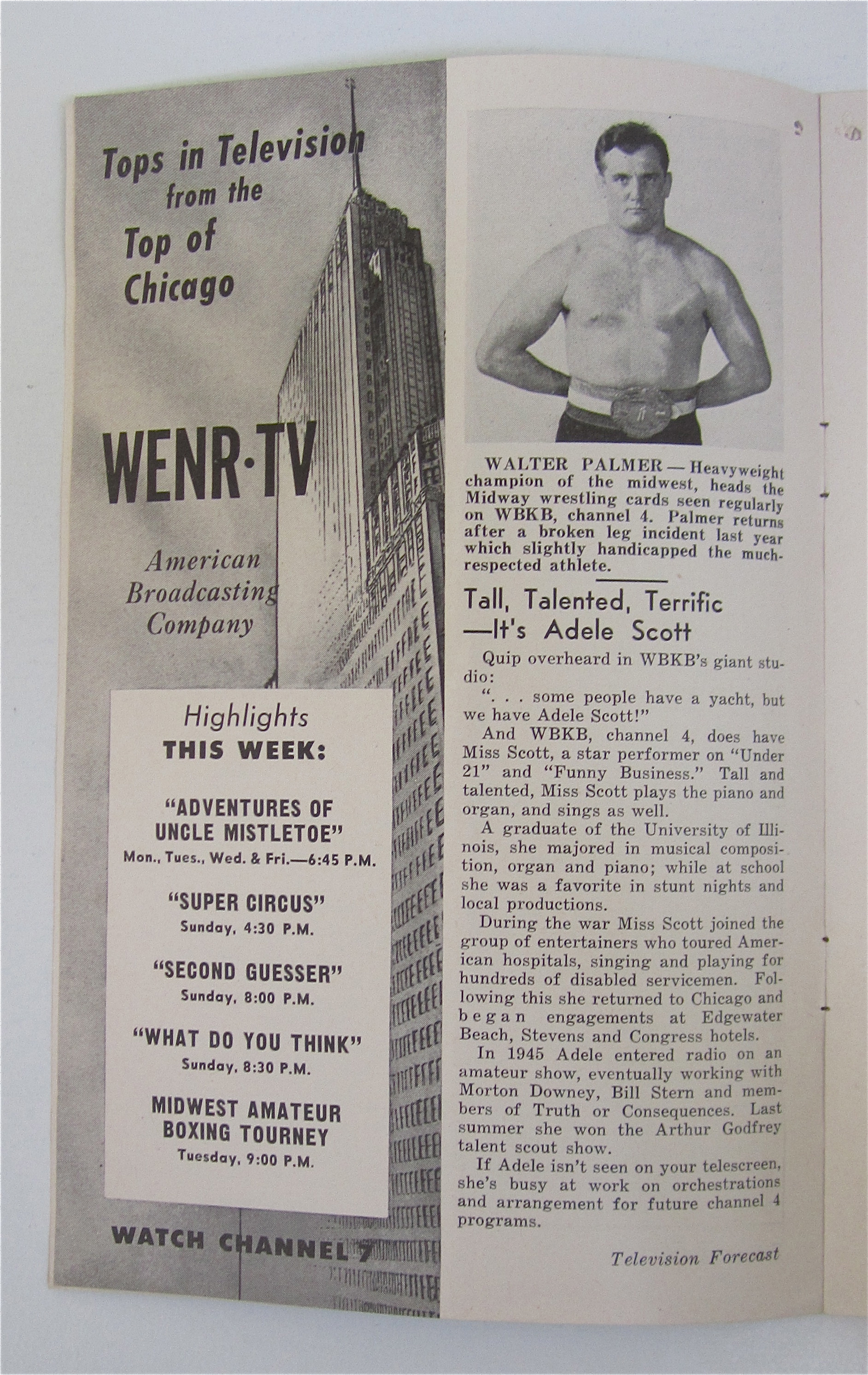 Television Forecast December 27, 1948 Man About Town
