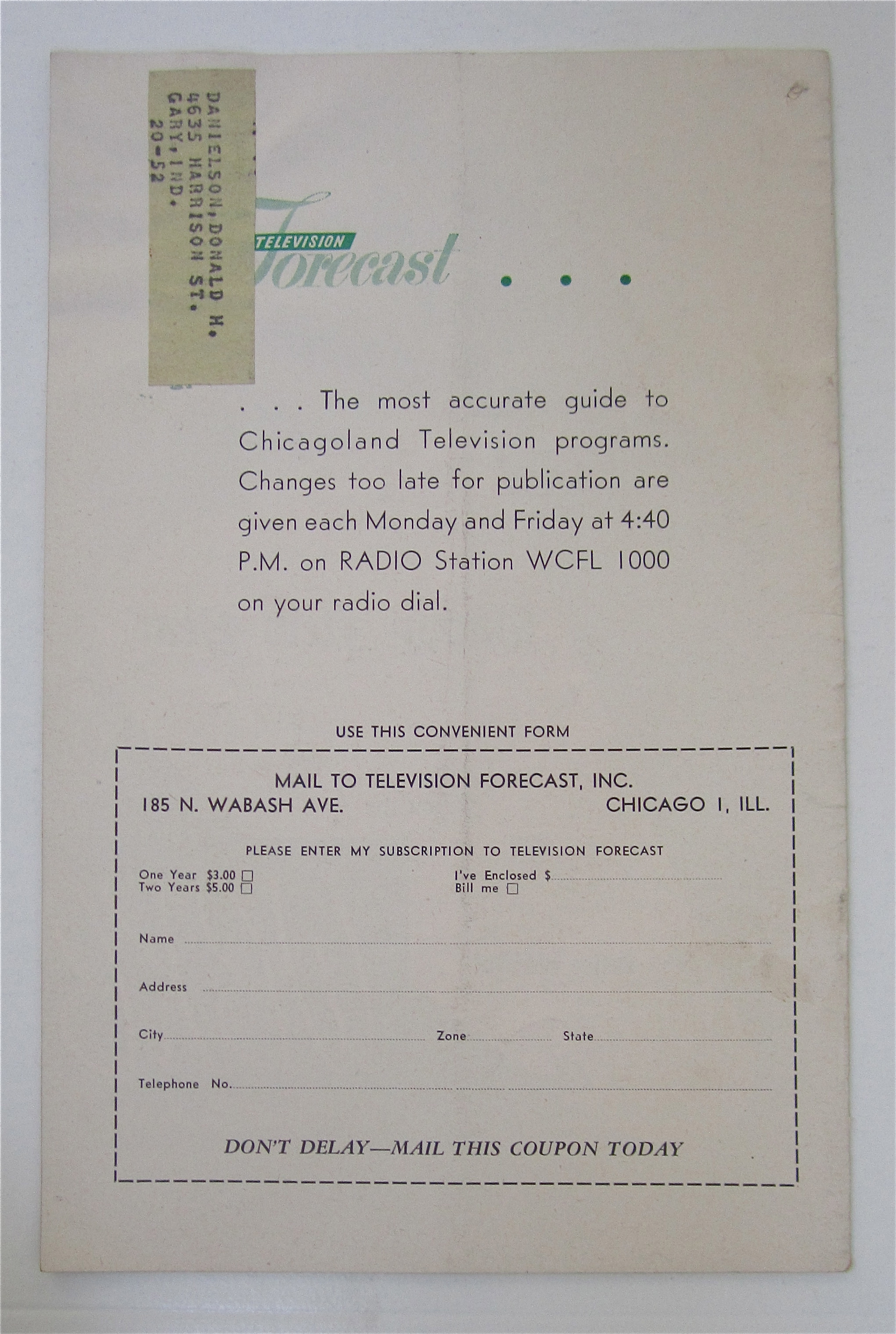 Television Forecast December 27, 1948 Man About Town