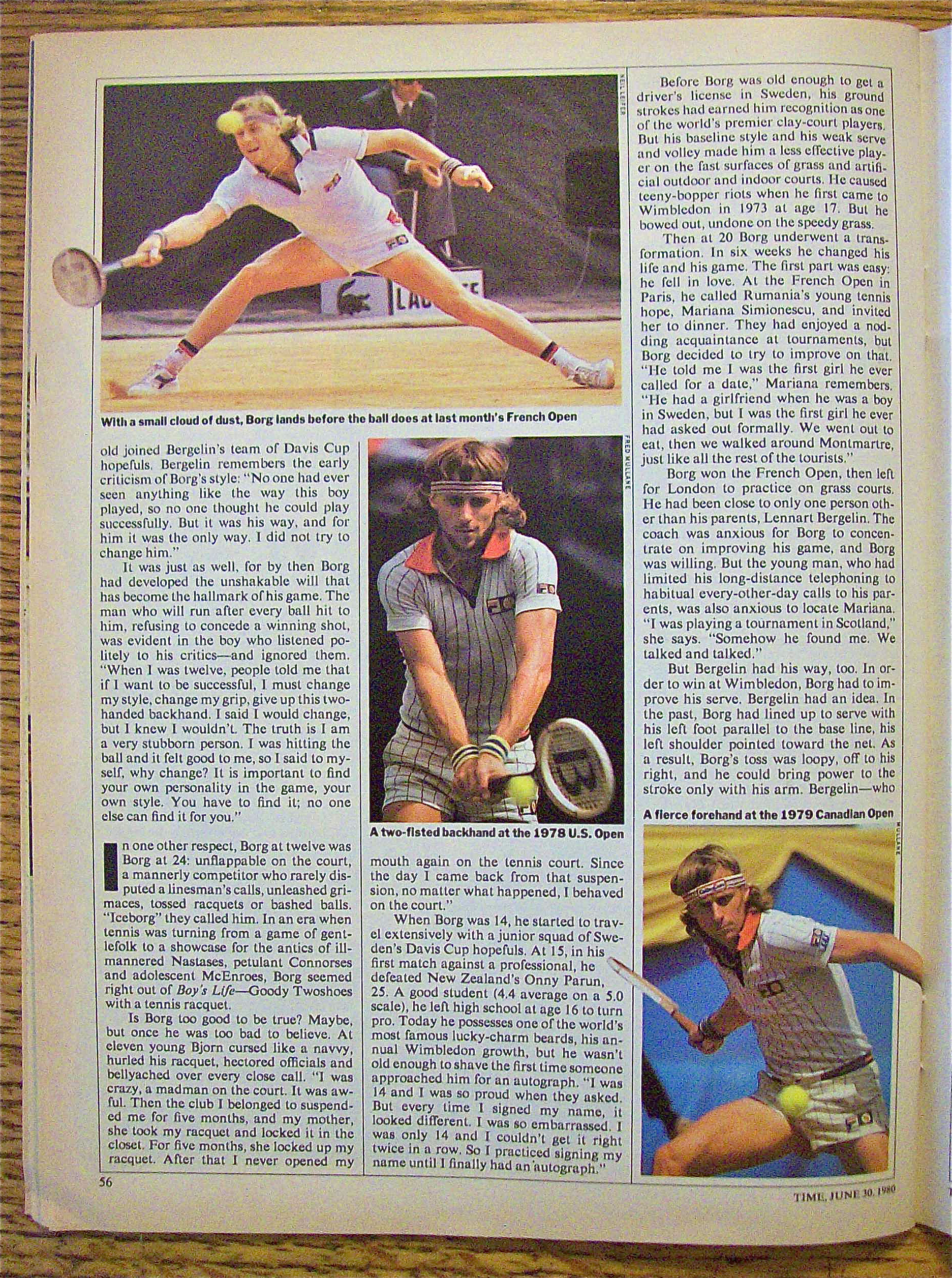 Time Magazine-June 30, 1980-Sweden's Bjorn Borg