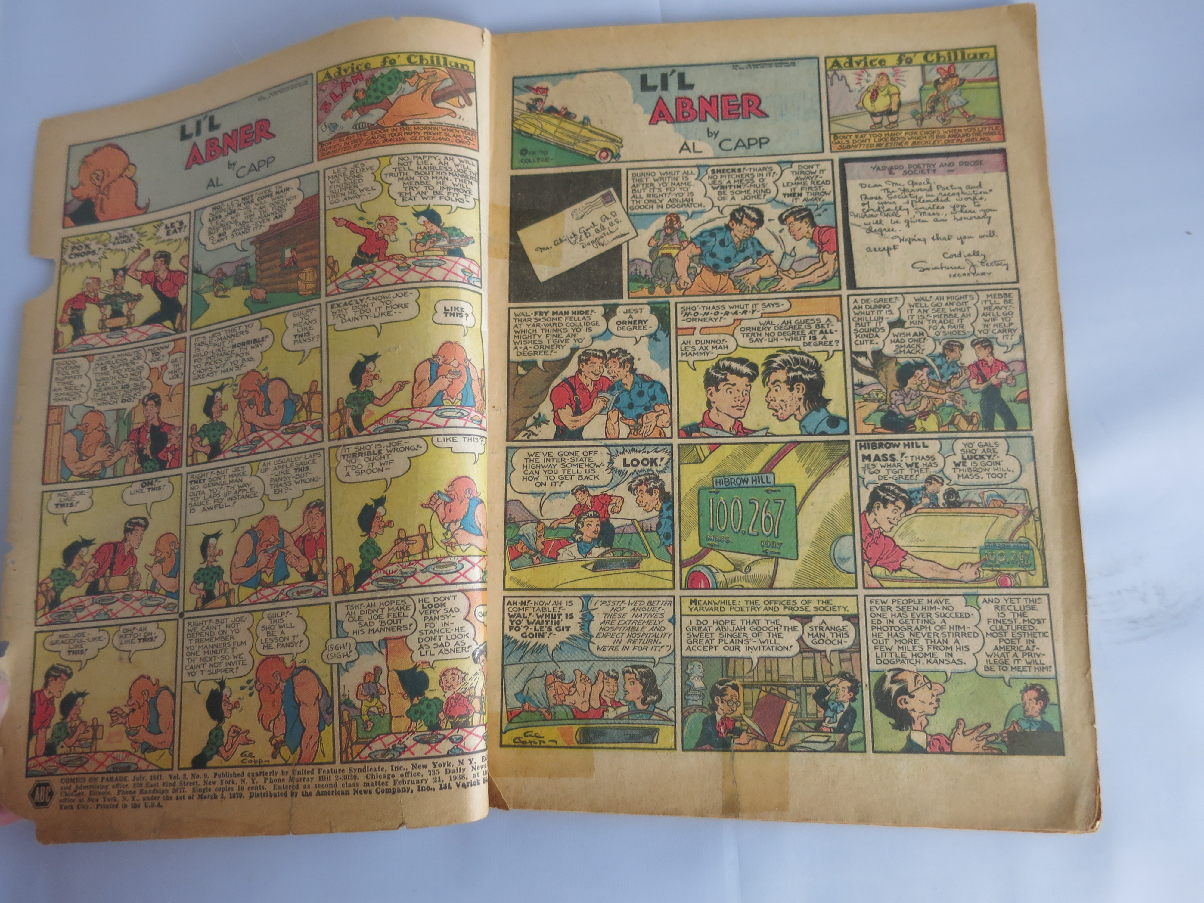Sparkler Comics No 1 Who is the Spark Man 1941 Al Capp