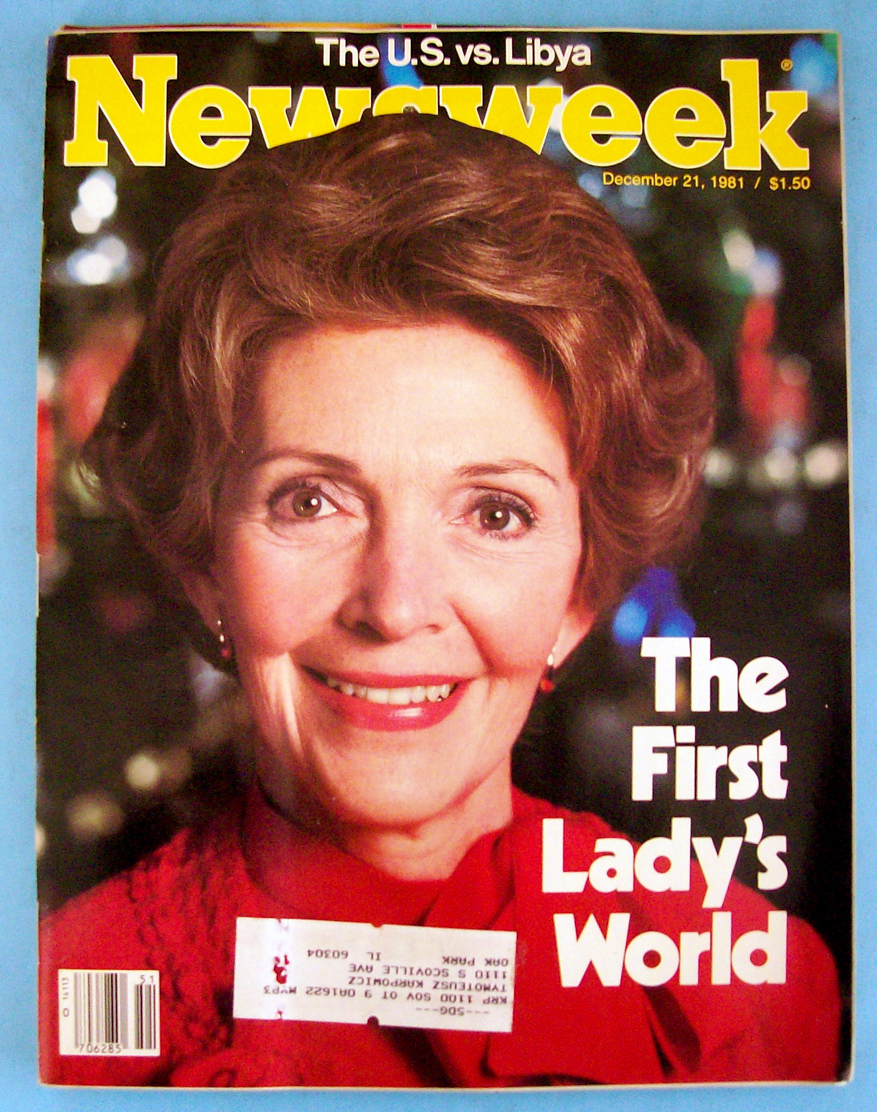Newsweek Magazine - December 21, 1981 - Nancy Reagan