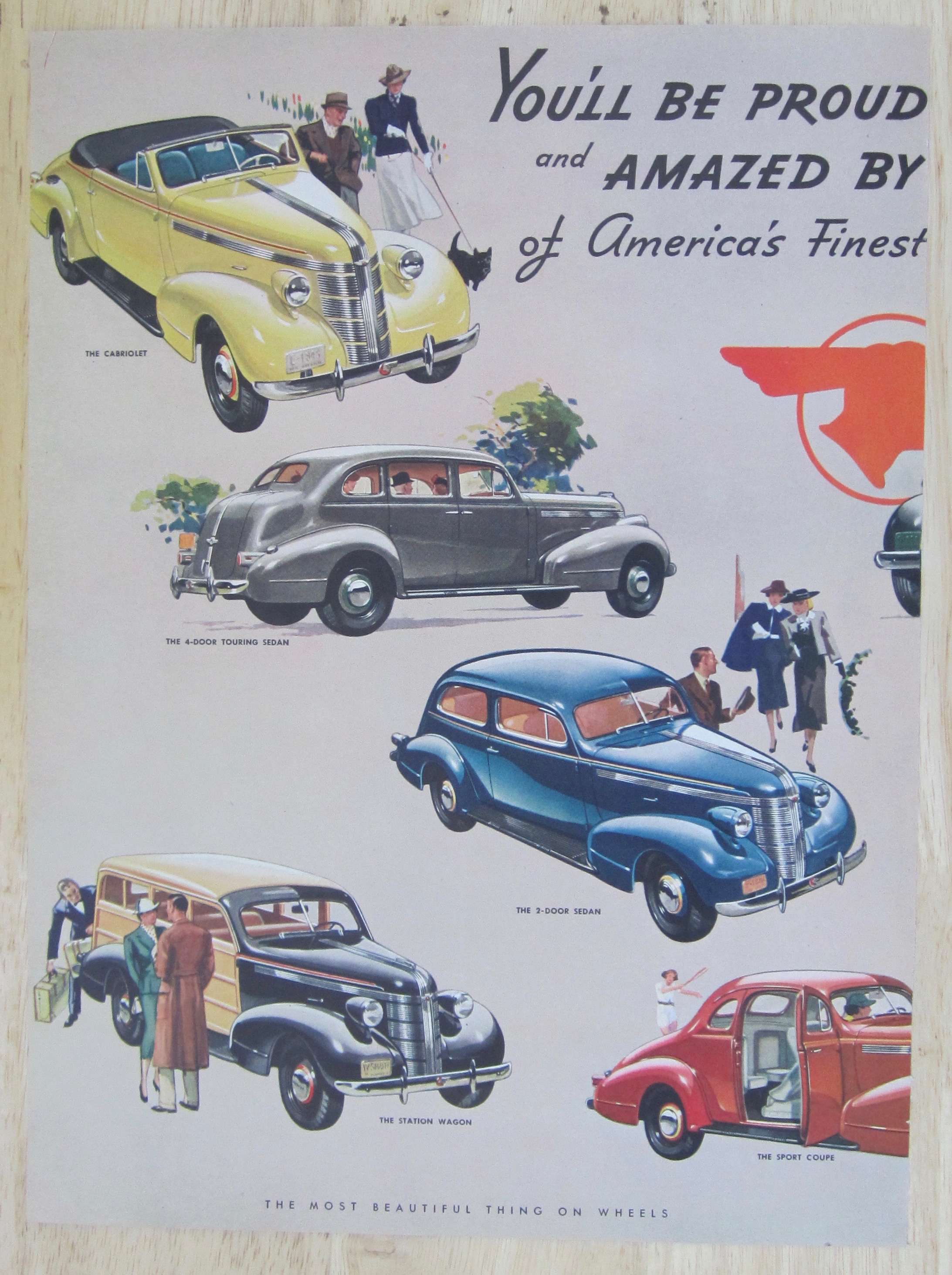 1937 Pontiac with the Sedans, Coupes & Wagons