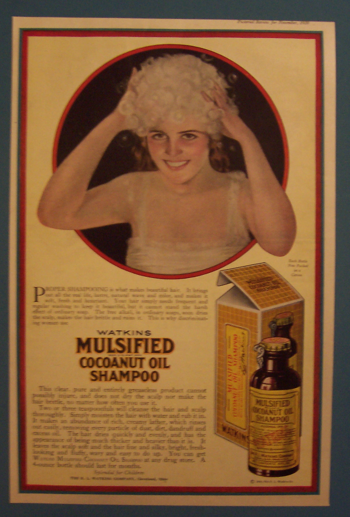 1920  Mulsified  Cocoanut  Oil  Shampoo