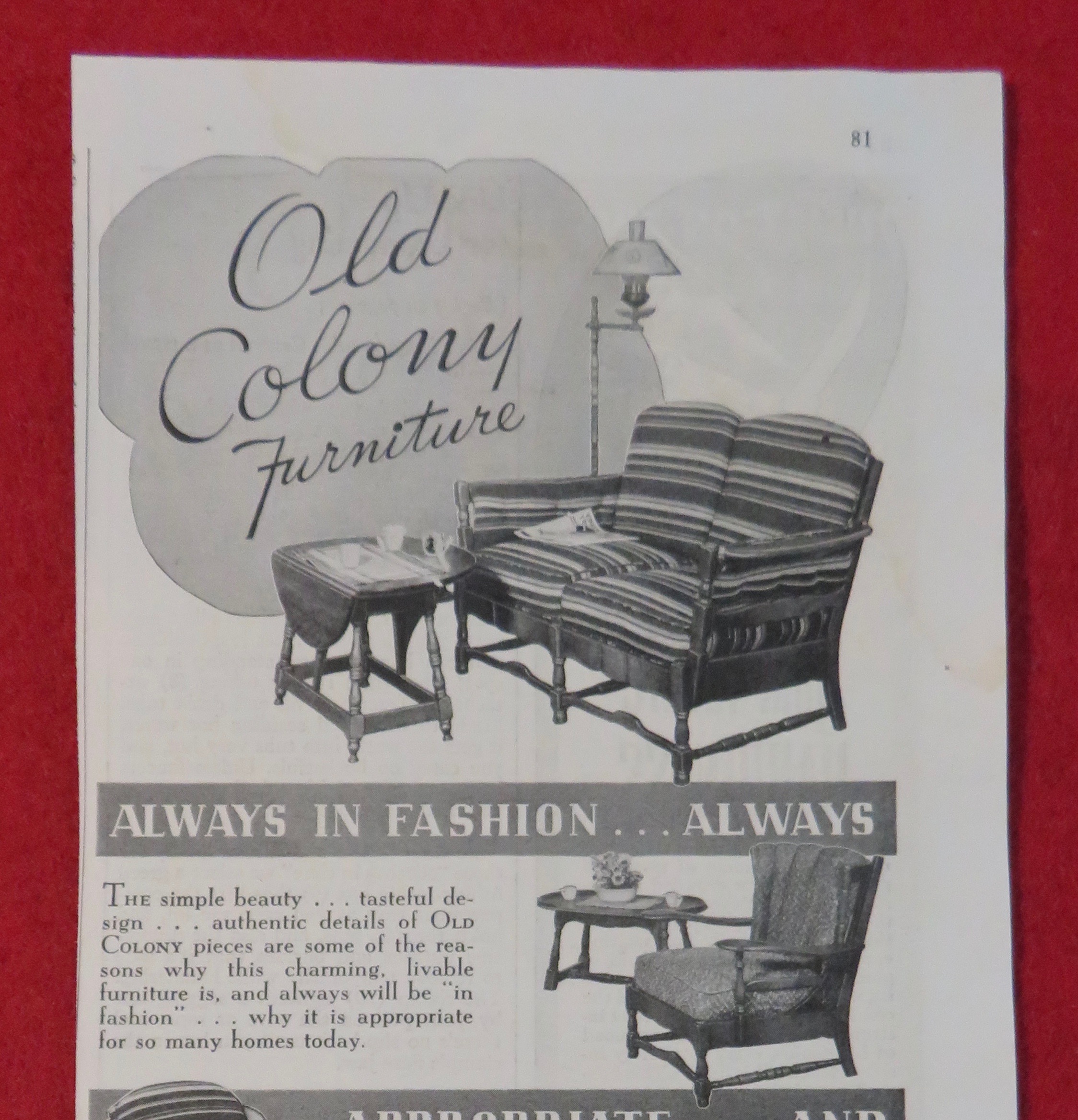 1937 Heywood Wakefield w Old Colony Furniture
