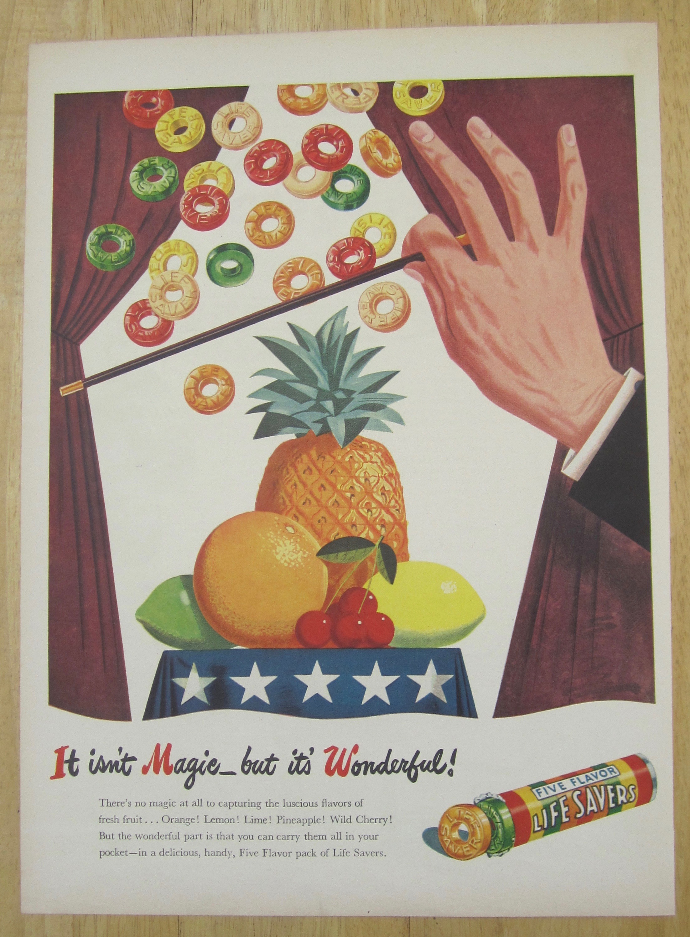 1945 Five Flavor LifeSavers with Hand Waving Wand