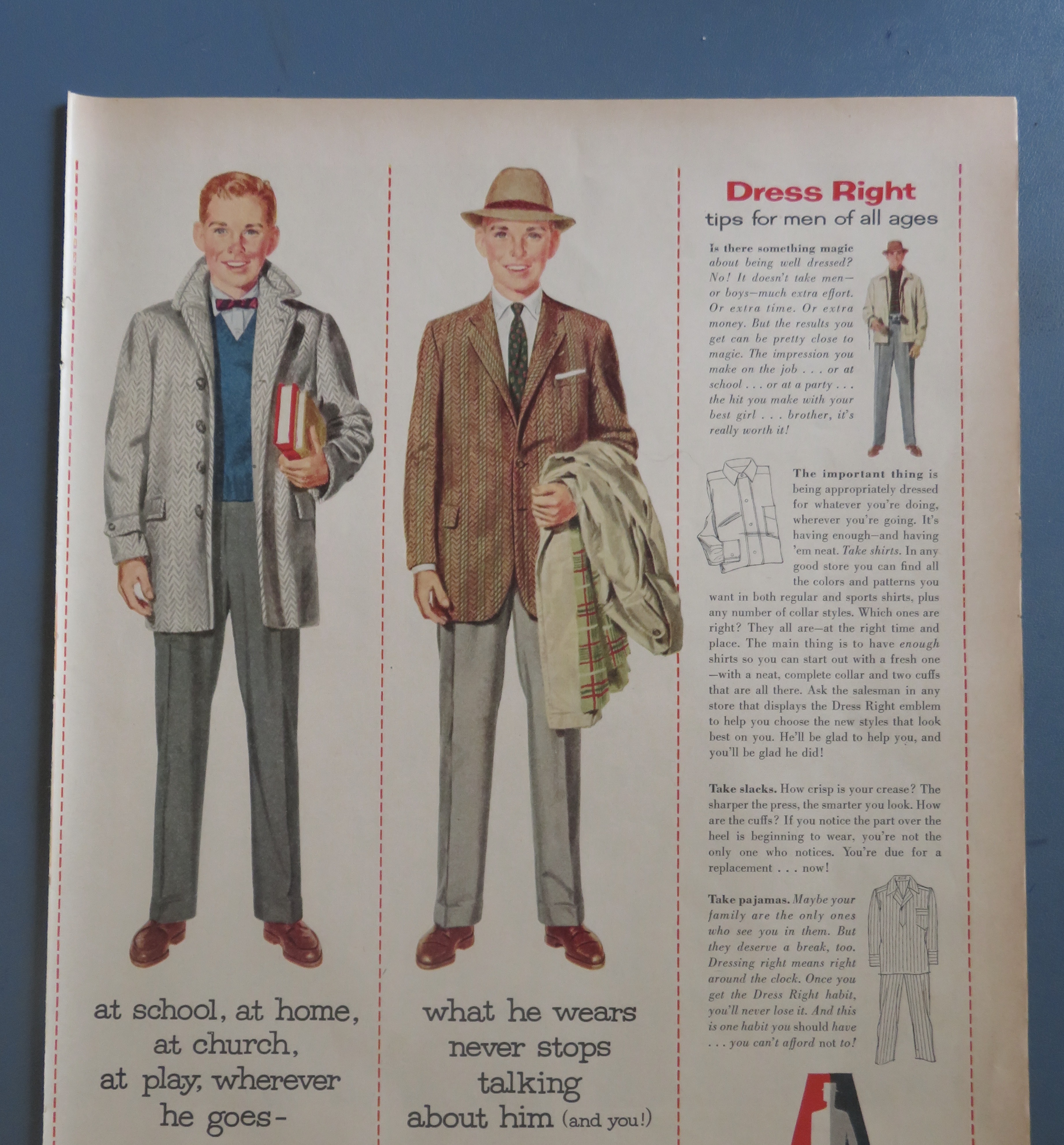 1956 Dress Right with Young Boy in Different Clothes