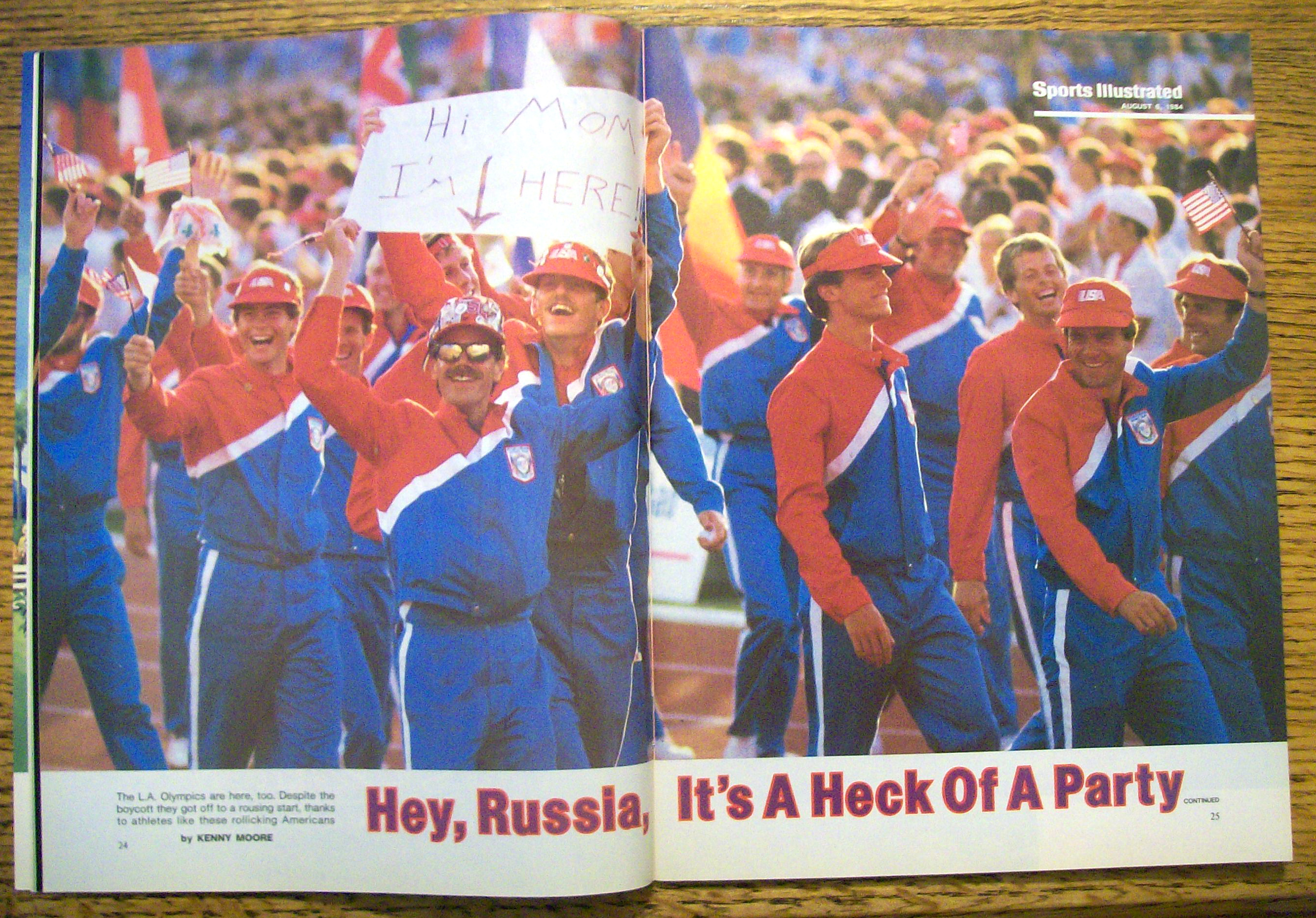Sports Illustrated Magazine-August 6, 1984-R. Johnson