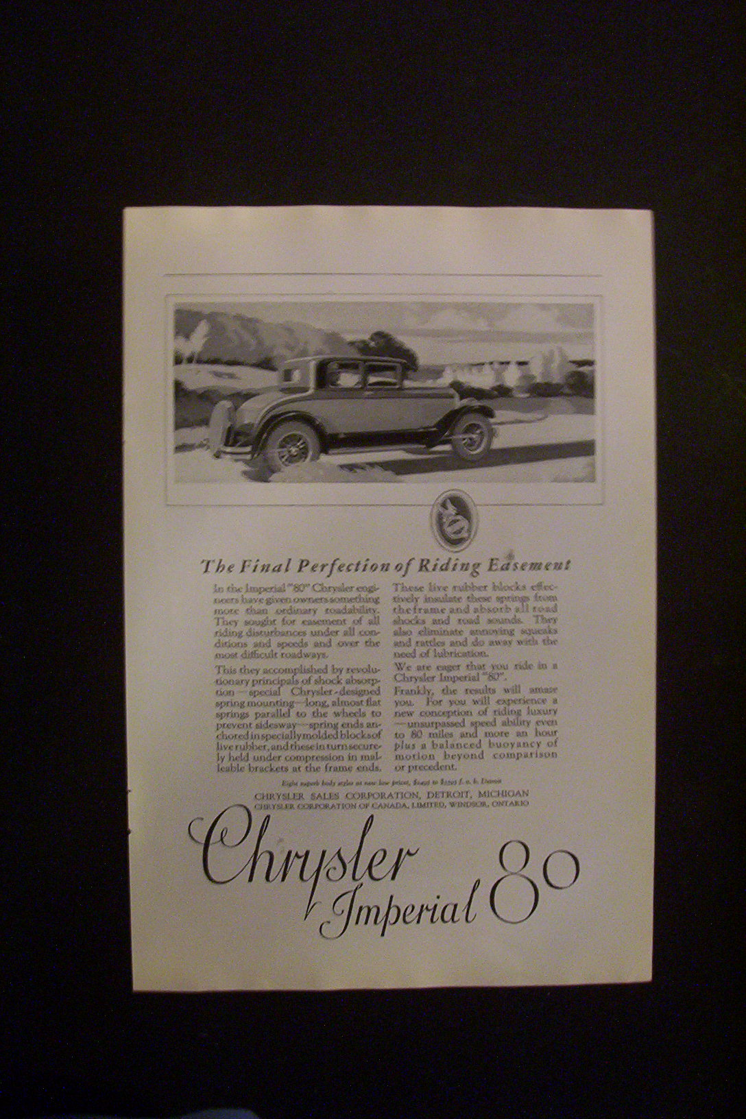 1926 Chrysler Imperial 80