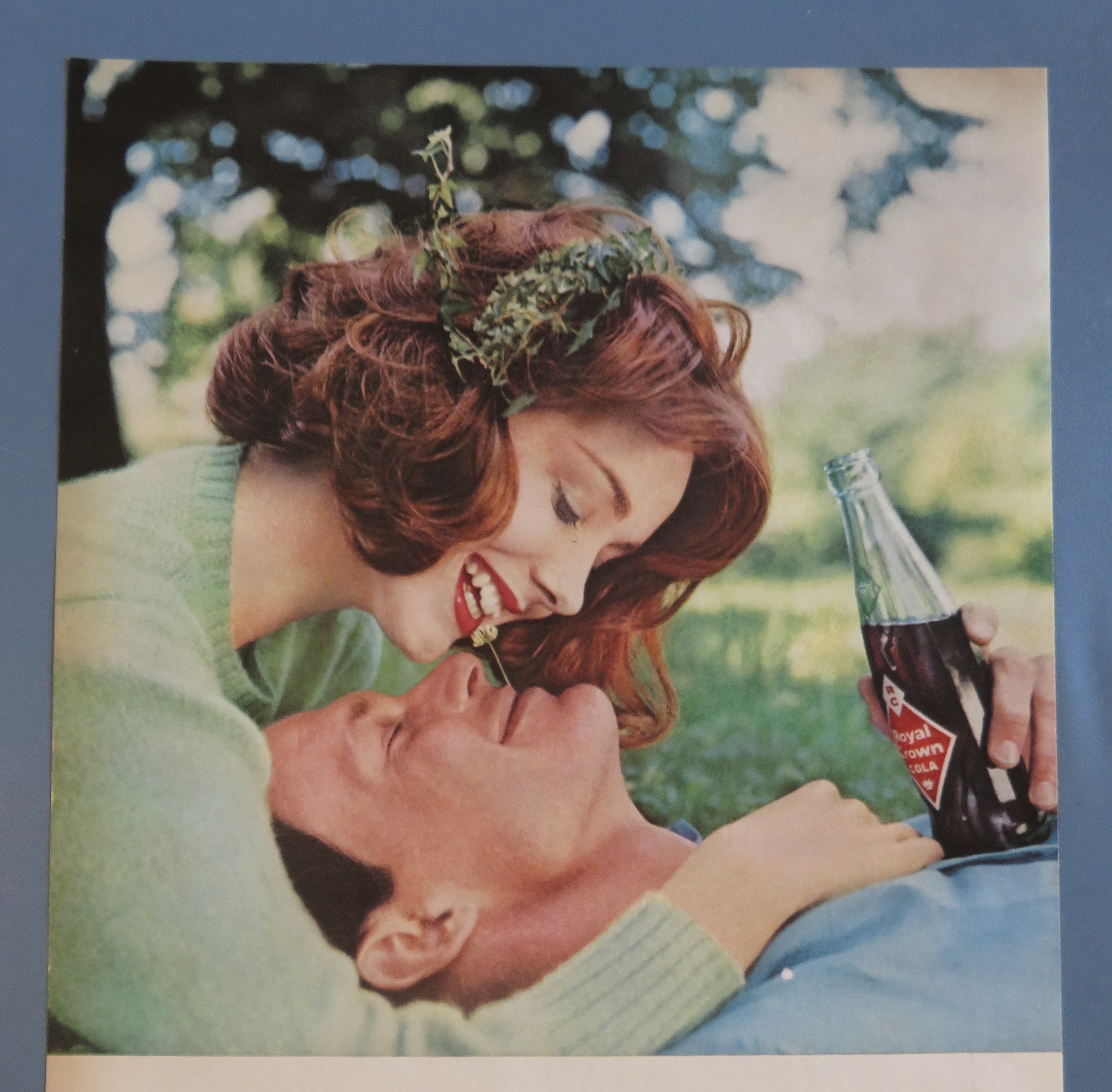 1960 Royal Crown Cola w/Man Holding Soda w/Woman