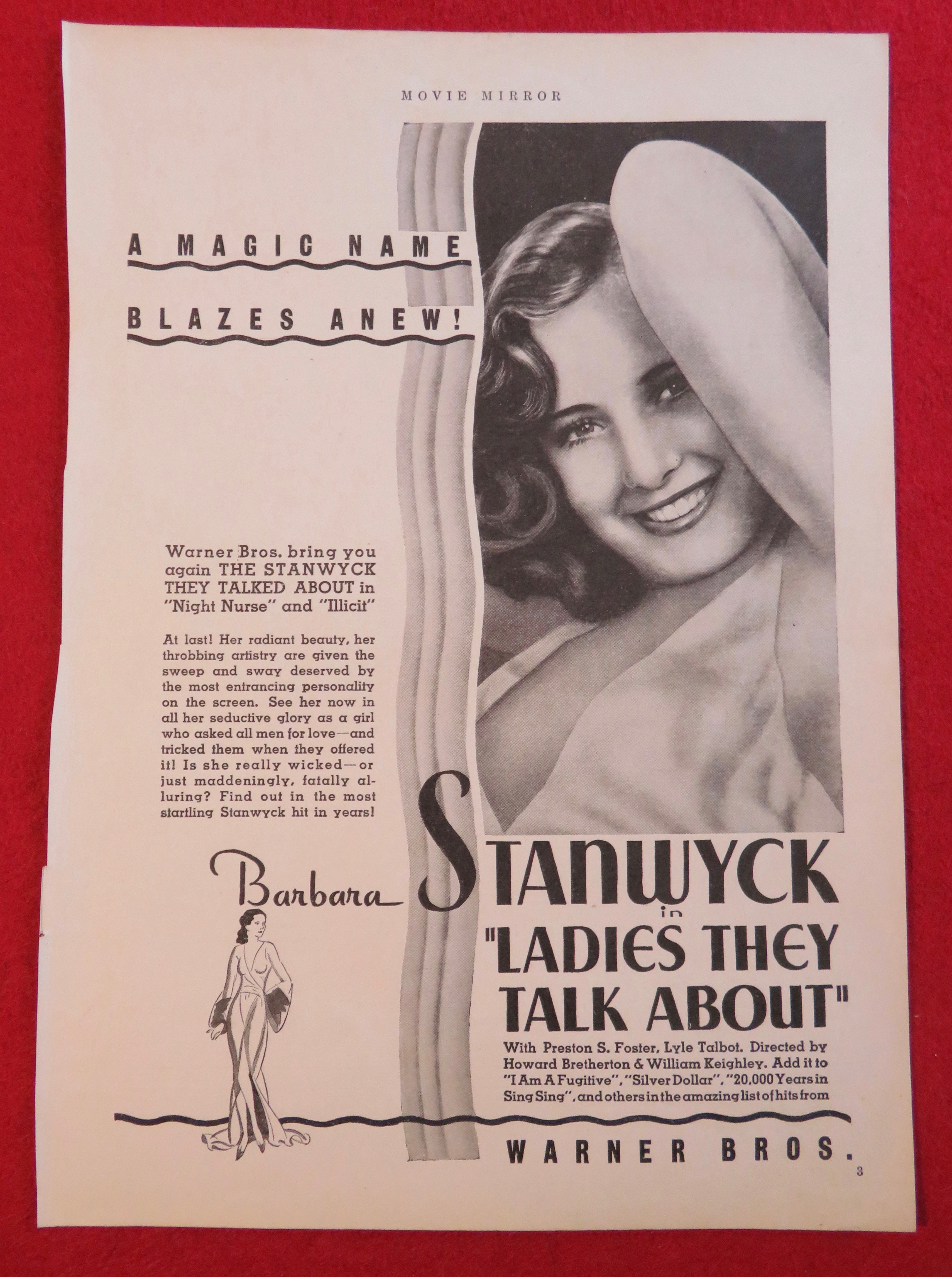 1933 Ladies They Talk About with Barbara Stanwyck