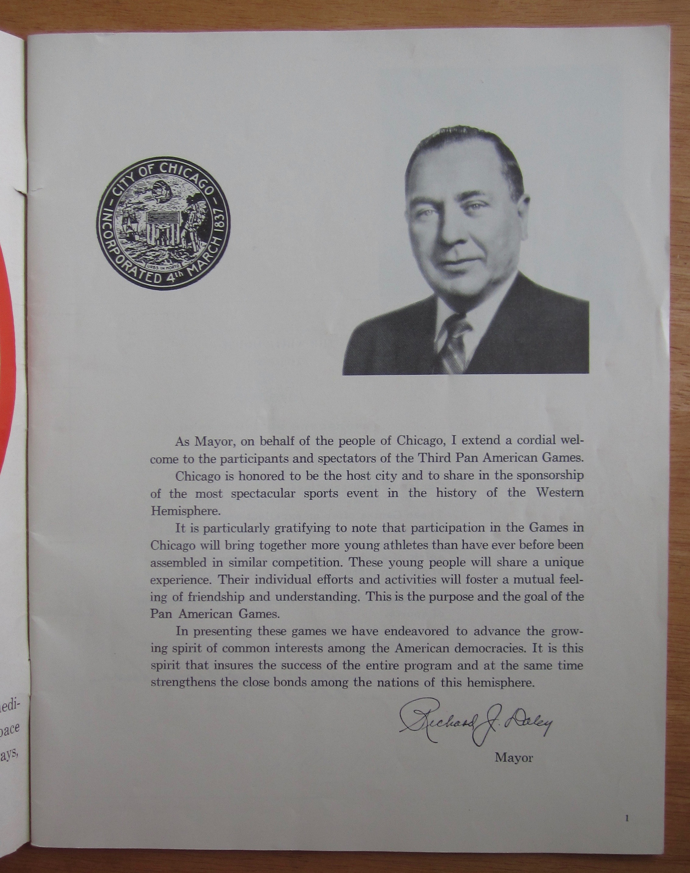 Pan American Games Official Souvenir Program 1959