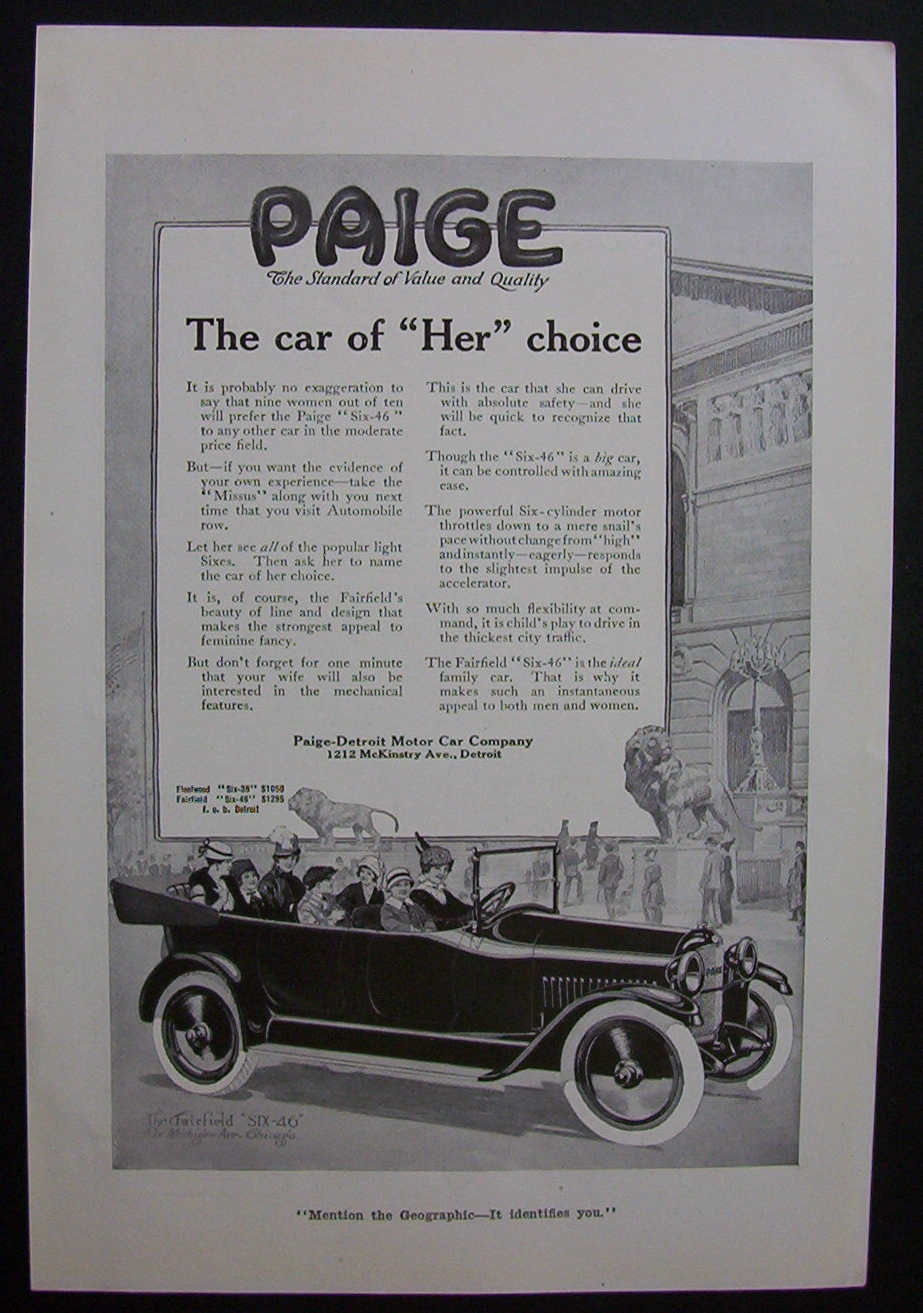 1916 Paige Automobile