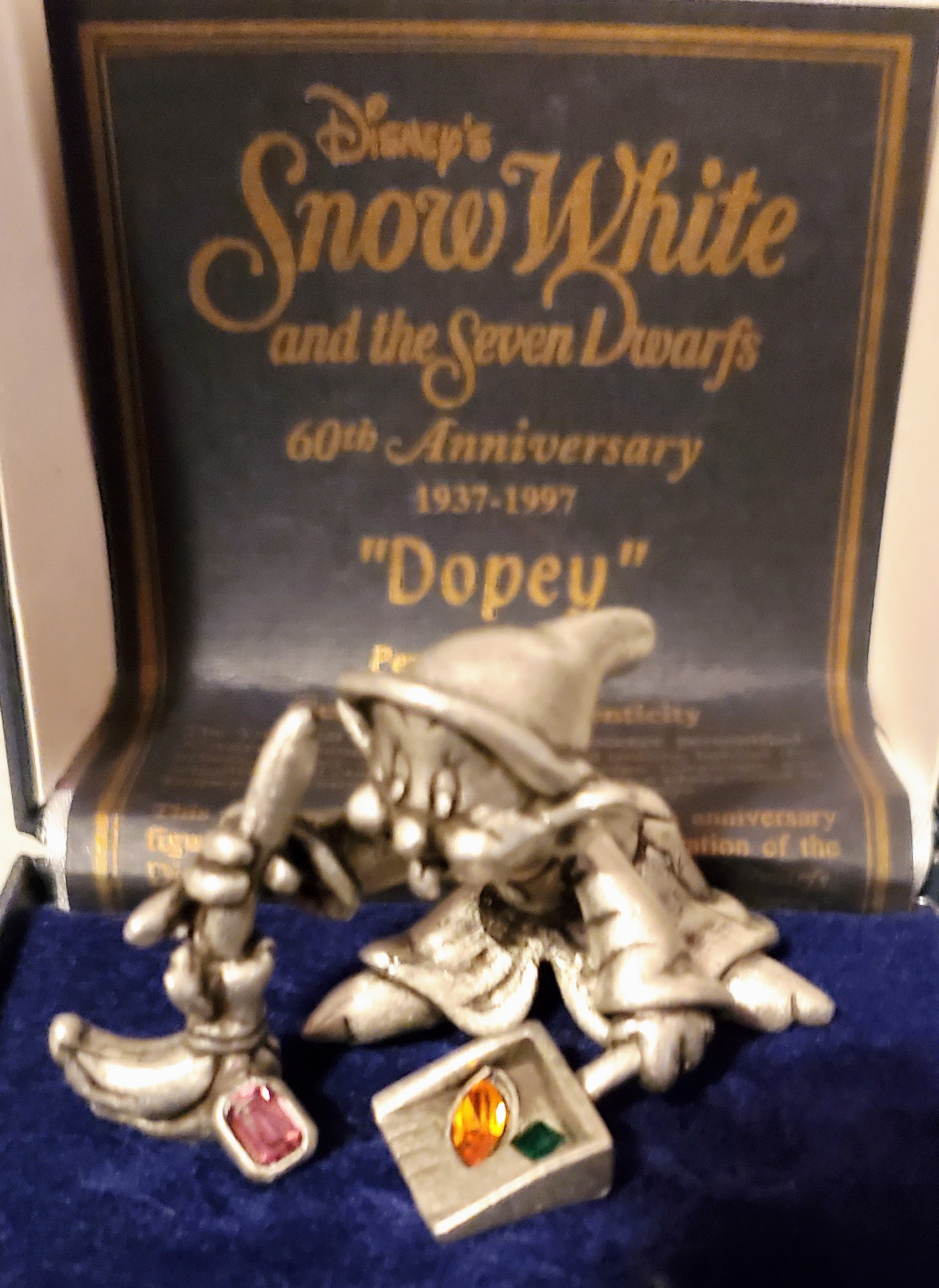 Snow White Dopey Pewter Figurine