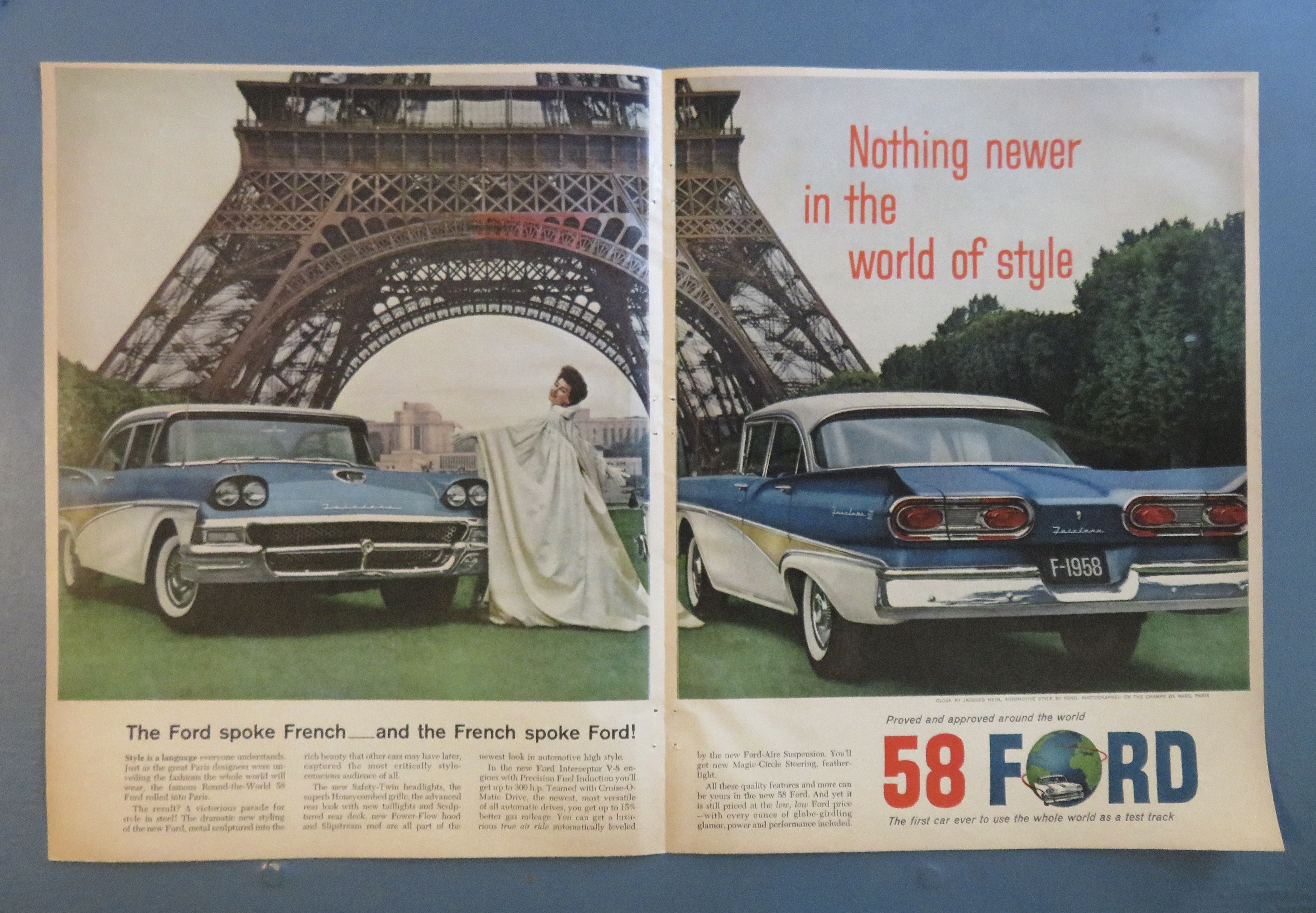 1957 Ford Automobile with the 1958 Ford