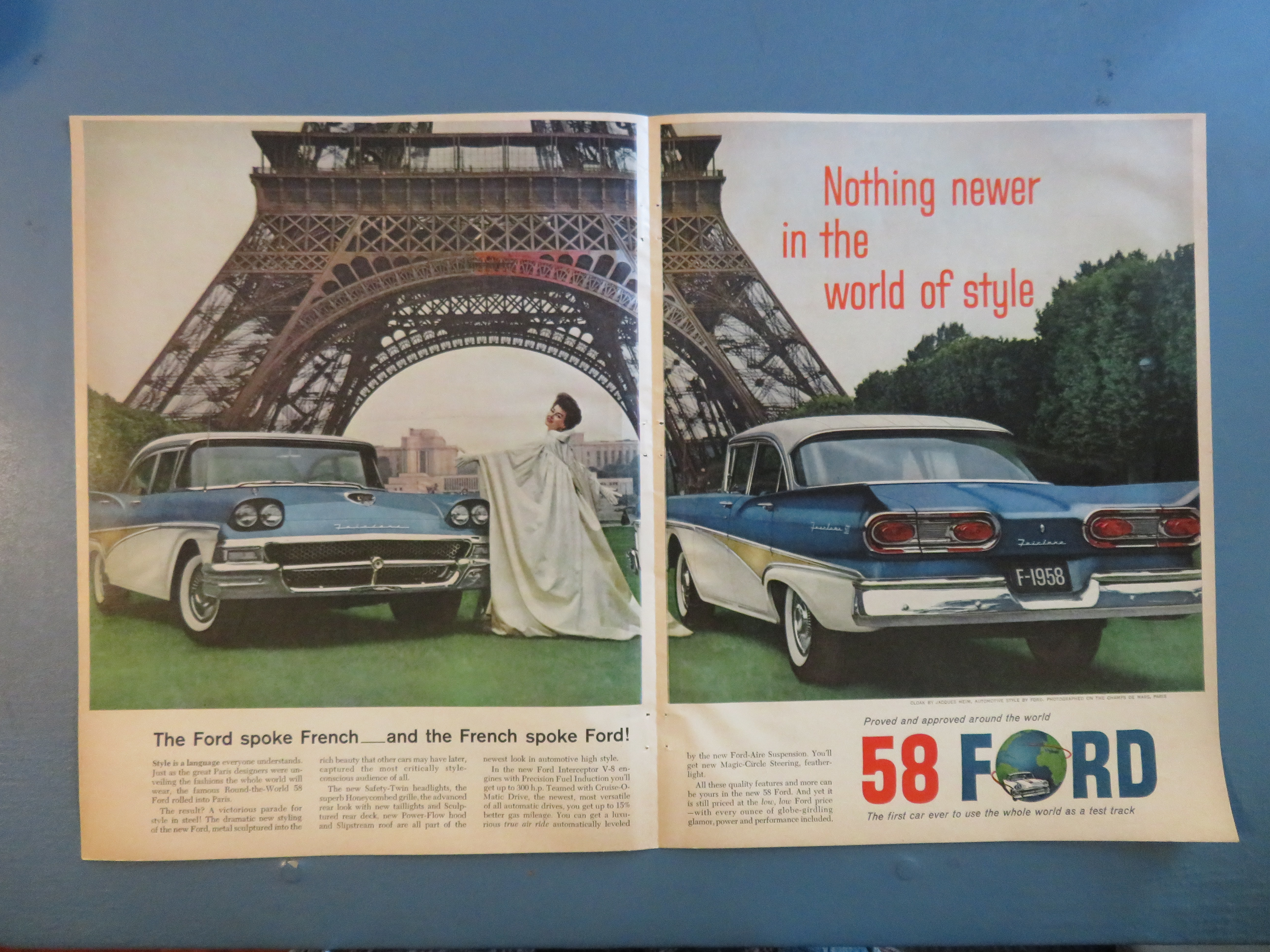 1957 Ford Automobile with the 1958 Ford