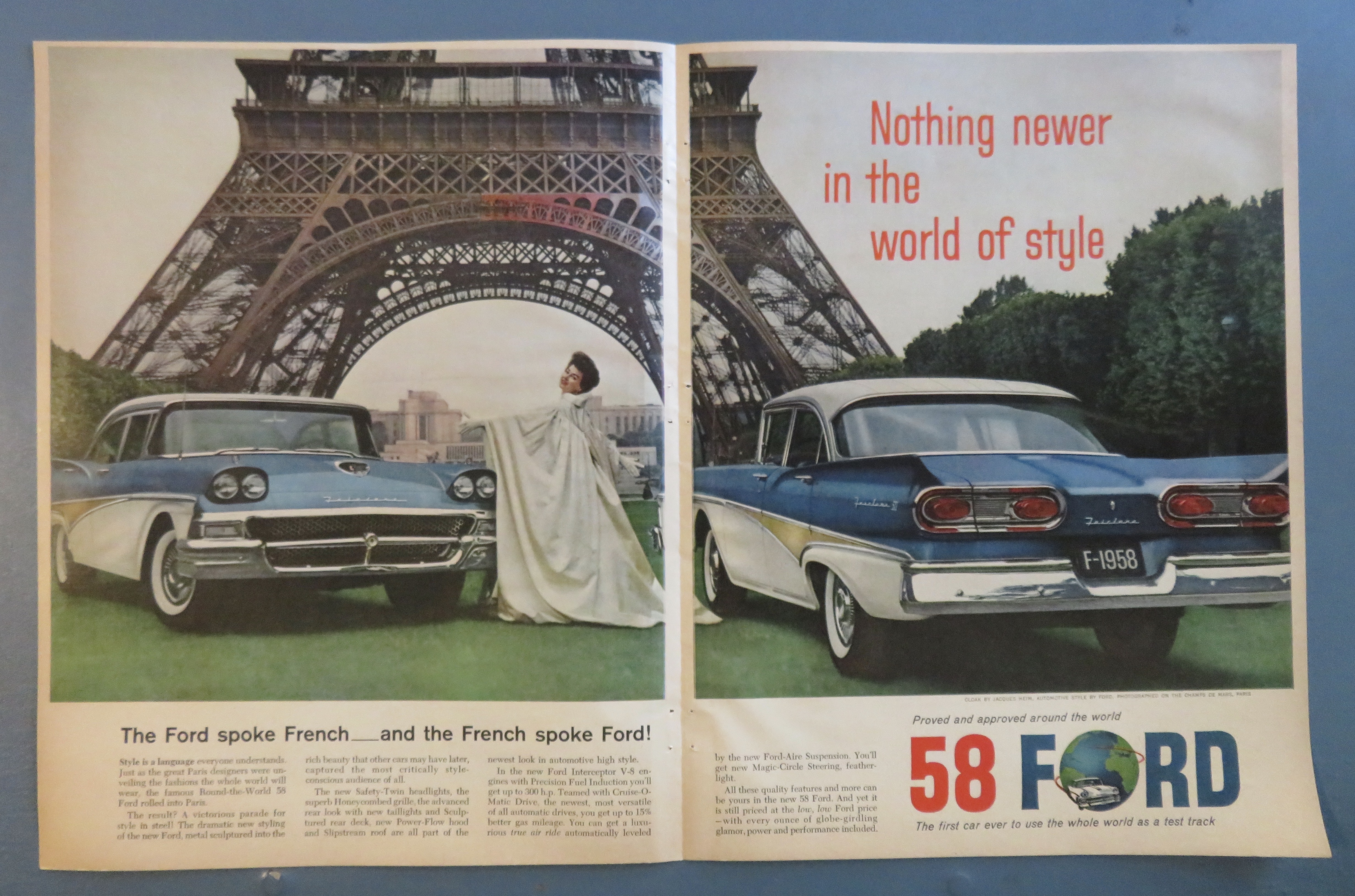 1957 Ford Automobile with the 1958 Ford