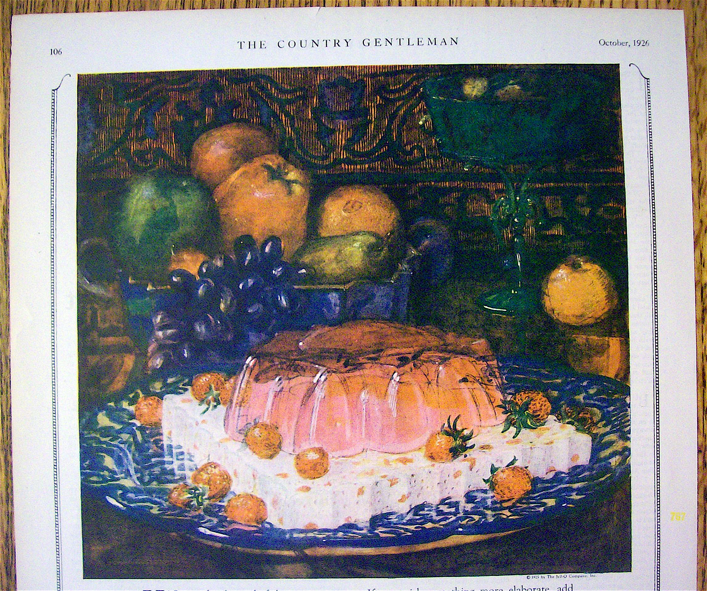 1926 Jell-O with Jell-O Mold