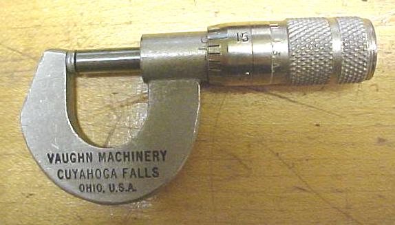 Vaughn Machinery 0-.5" Advertising Micrometer