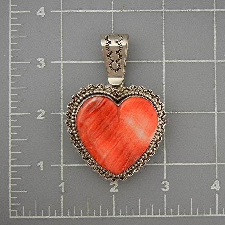 David Troutman Spiny Oyster Sterling Silver Heart Penda