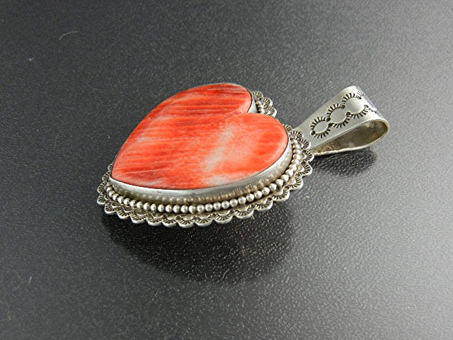 David Troutman Spiny Oyster Sterling Silver Heart Penda