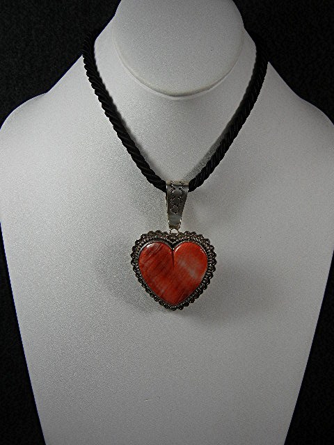 David Troutman Spiny Oyster Sterling Silver Heart Penda