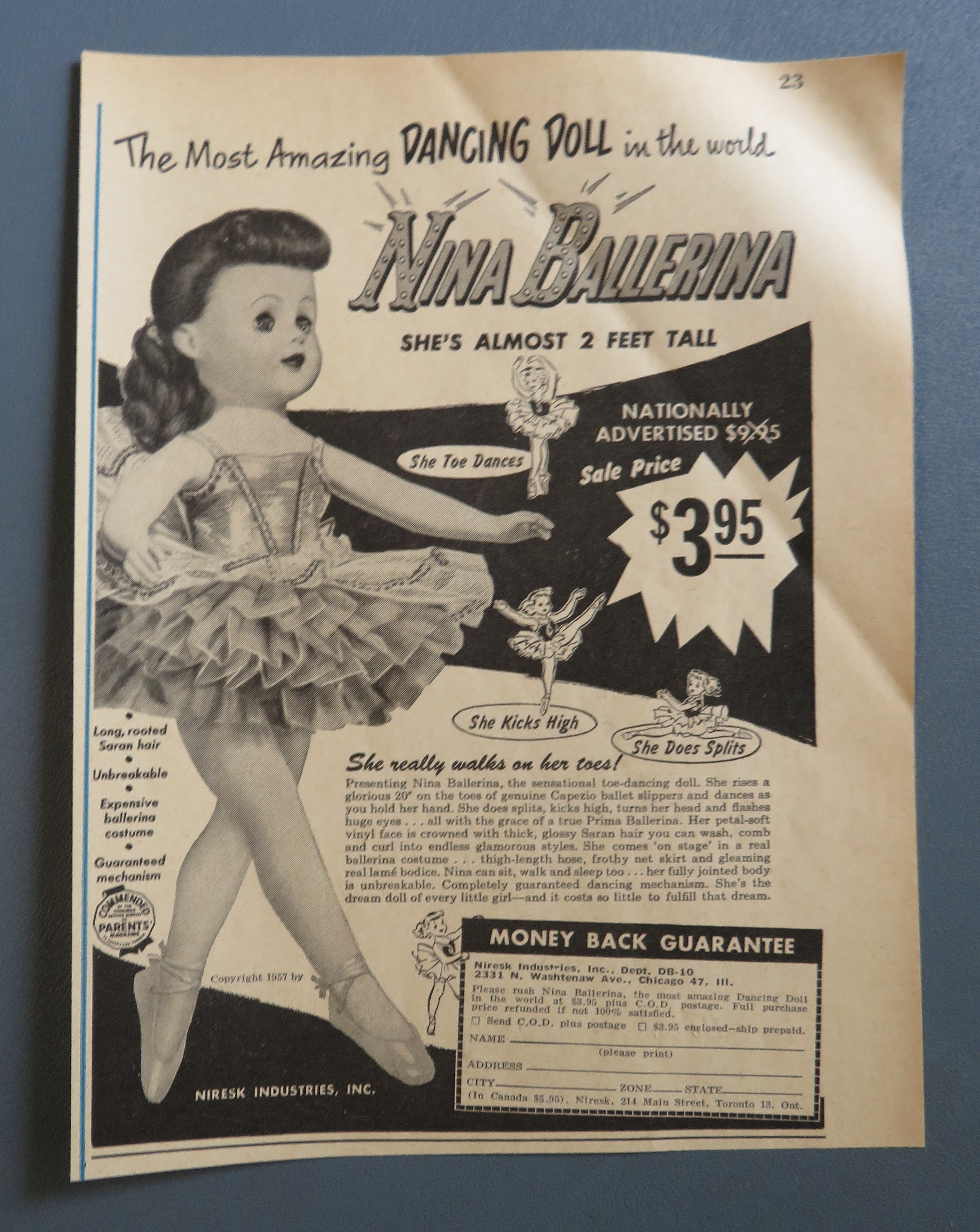 1957 Nina Ballerina with Nina Ballerina Dancing Doll