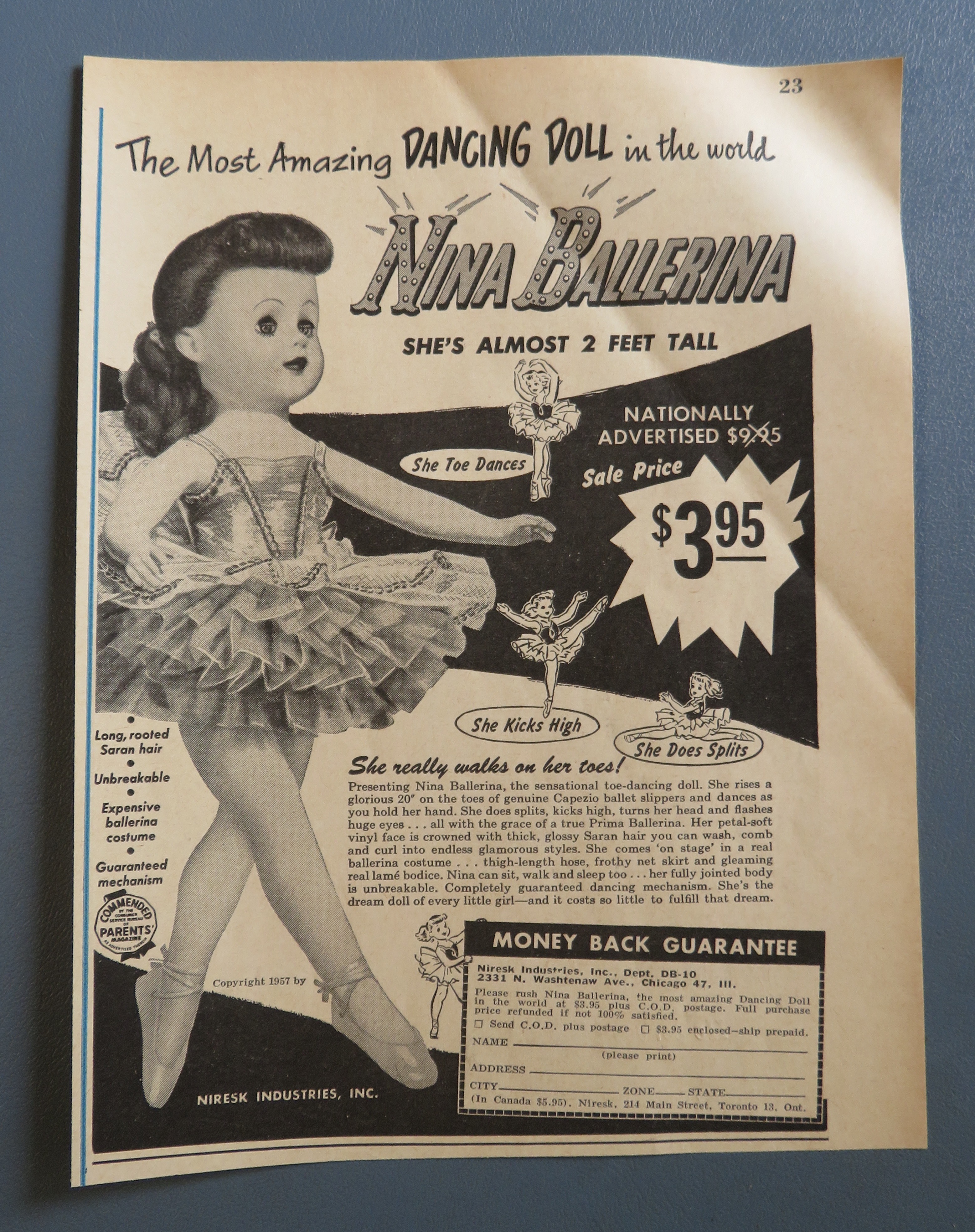 1957 Nina Ballerina with Nina Ballerina Dancing Doll