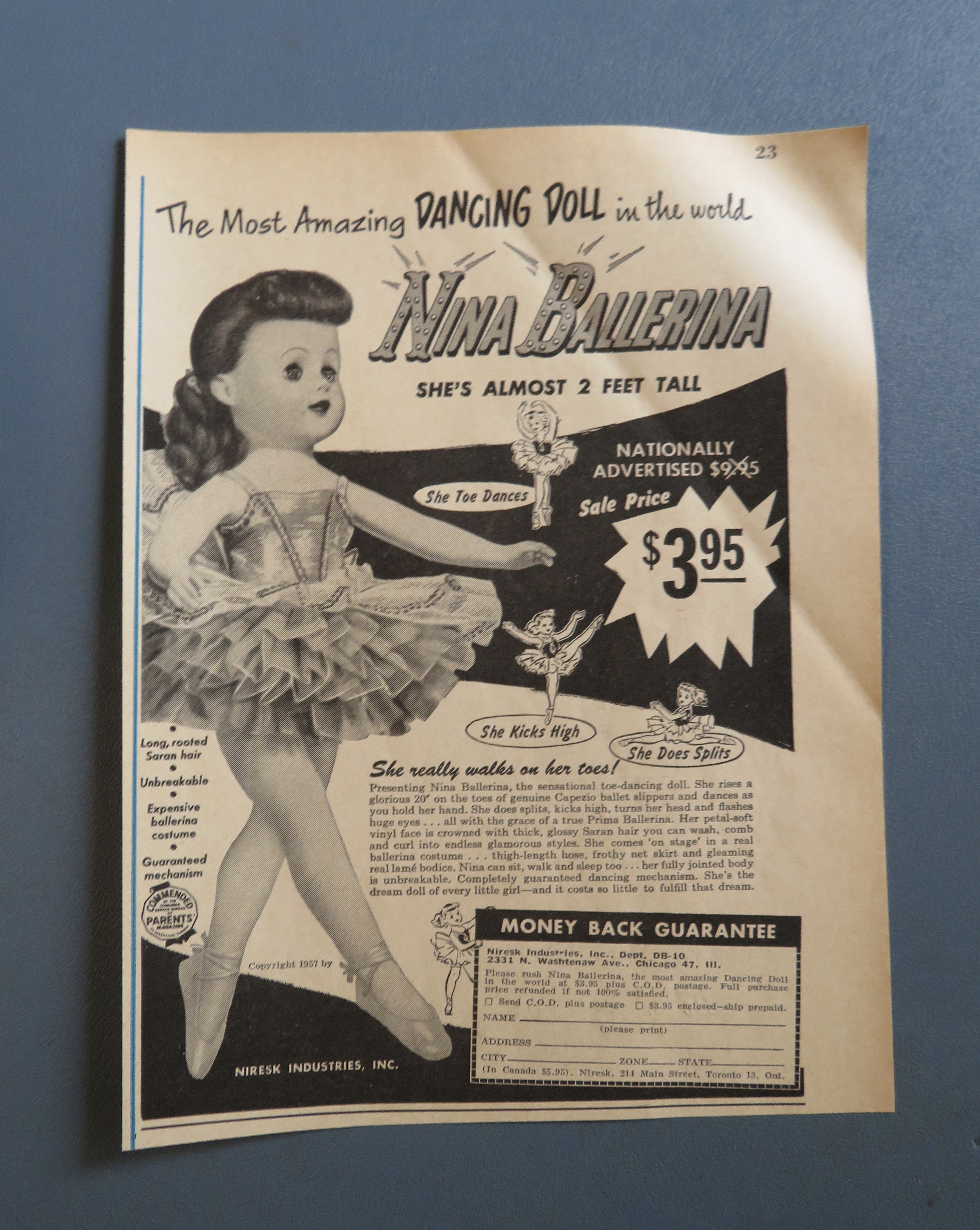 1957 Nina Ballerina with Nina Ballerina Dancing Doll