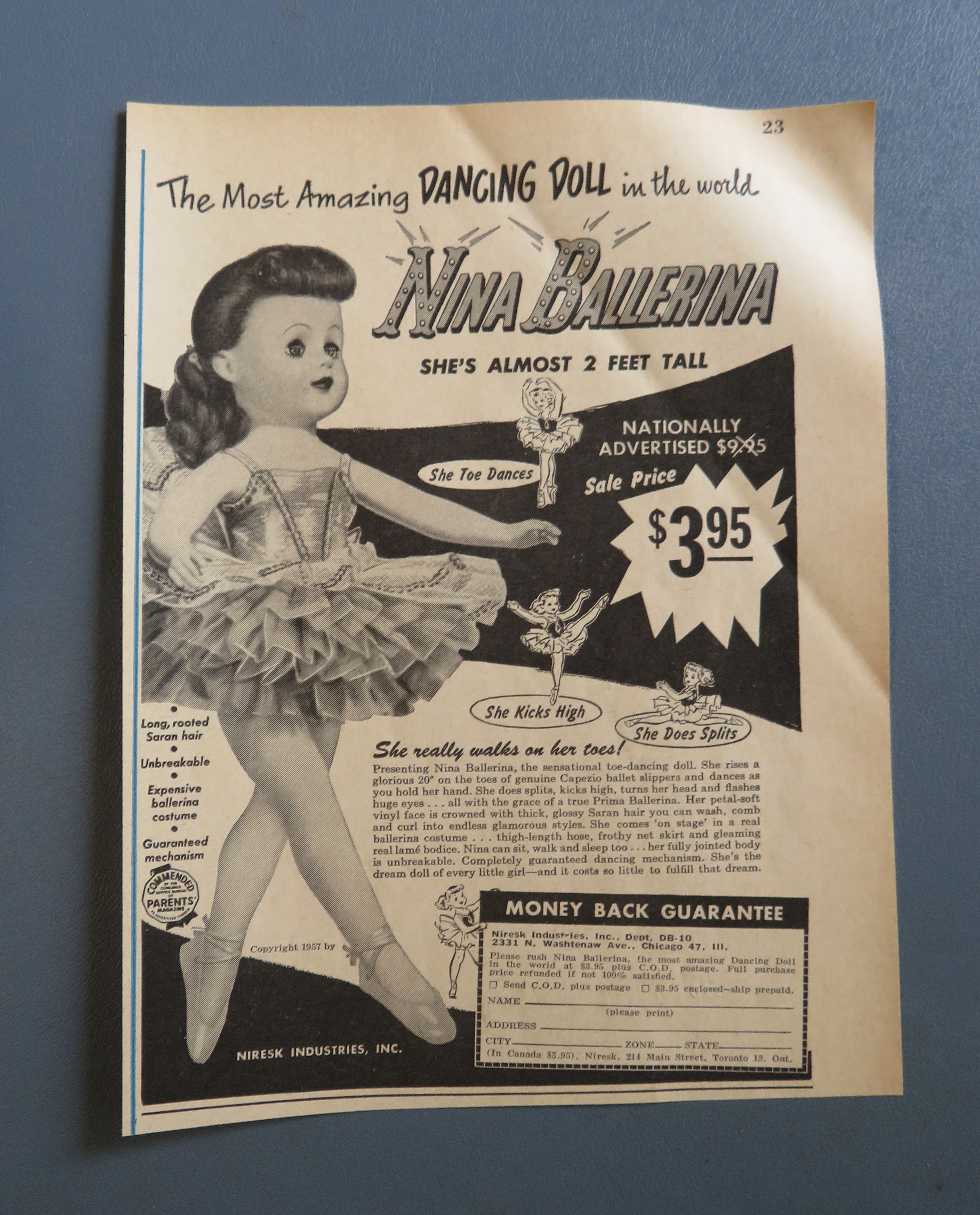 1957 Nina Ballerina with Nina Ballerina Dancing Doll
