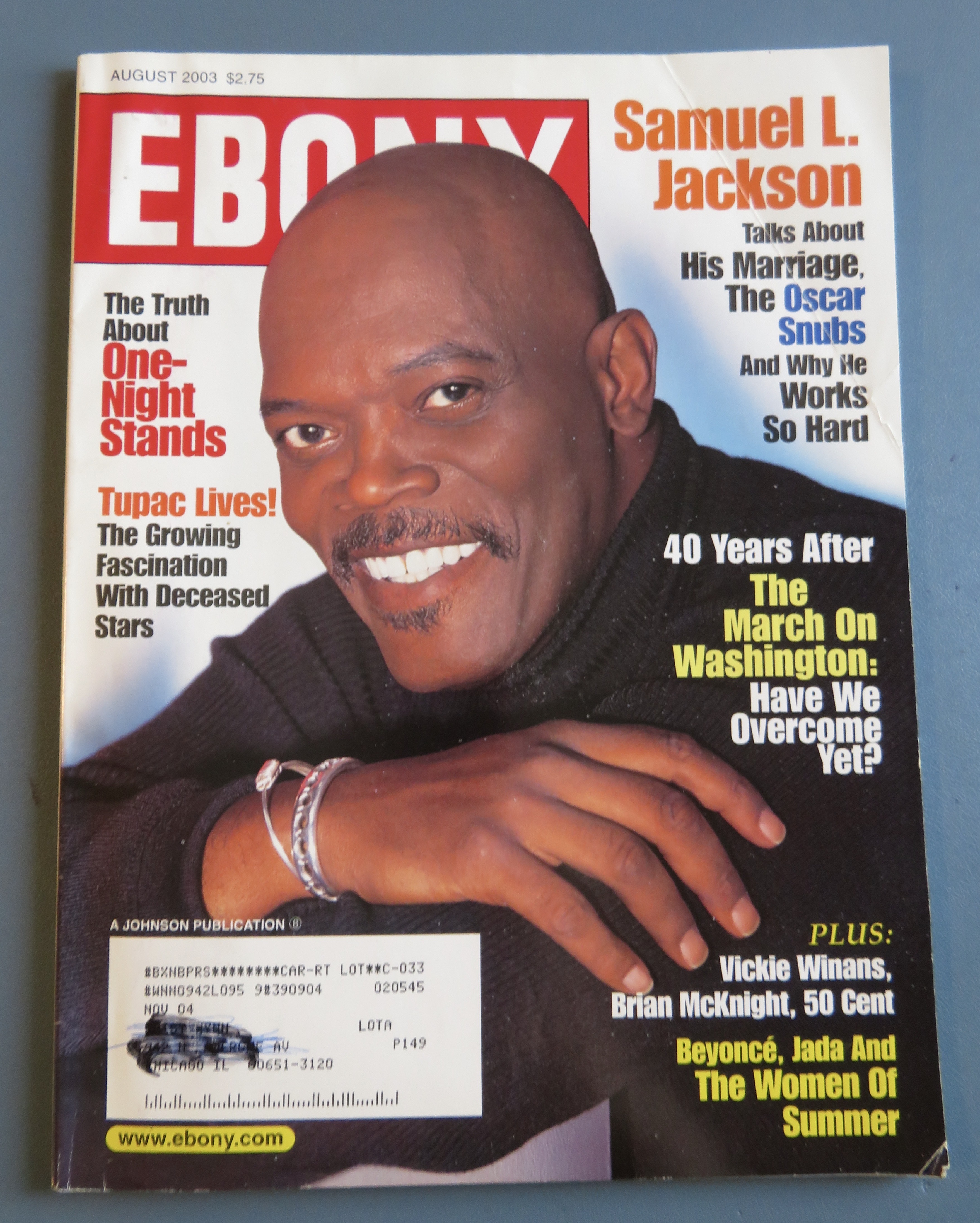 Ebony Magazine August 2003 Samuel L. Jackson