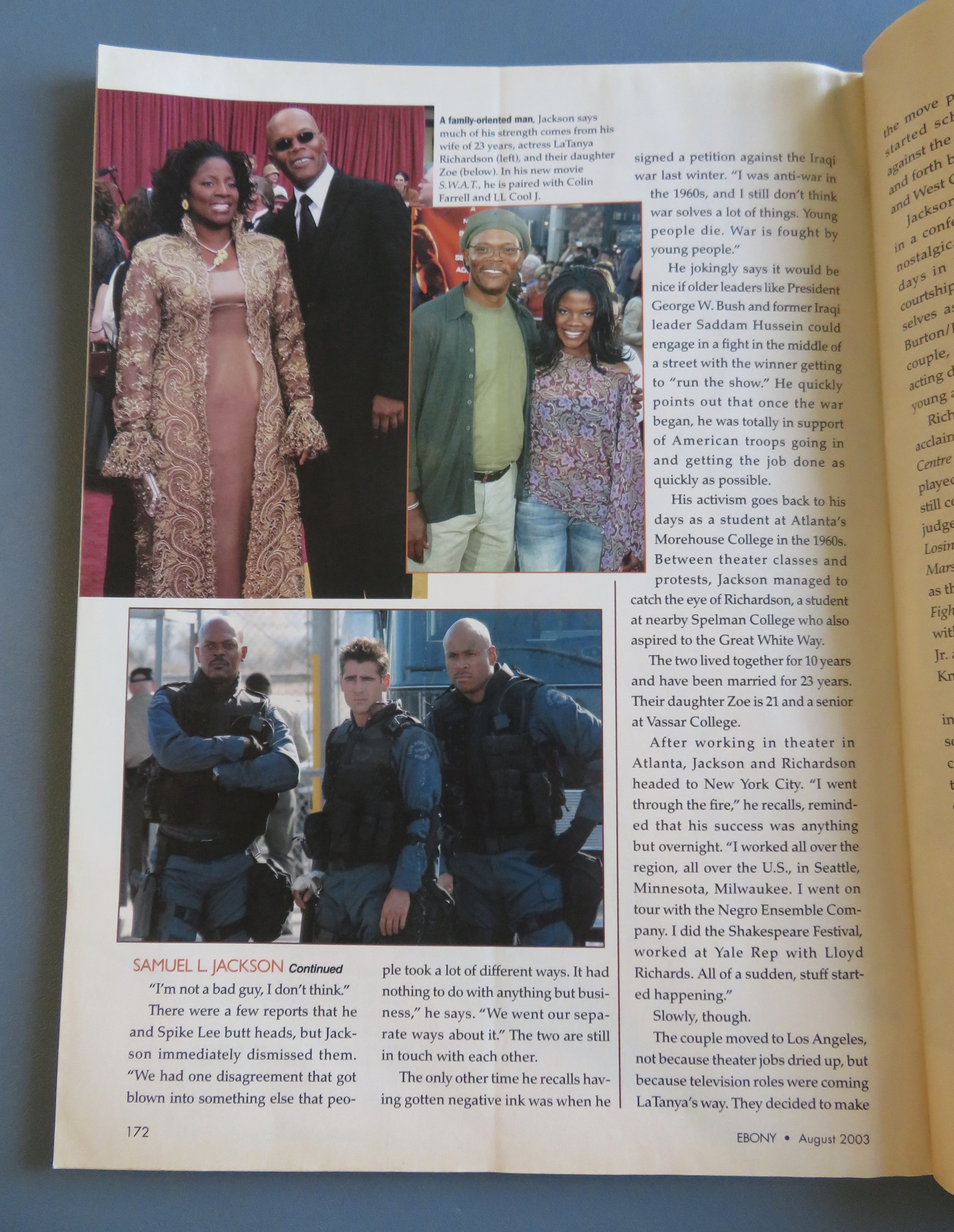Ebony Magazine August 2003 Samuel L. Jackson